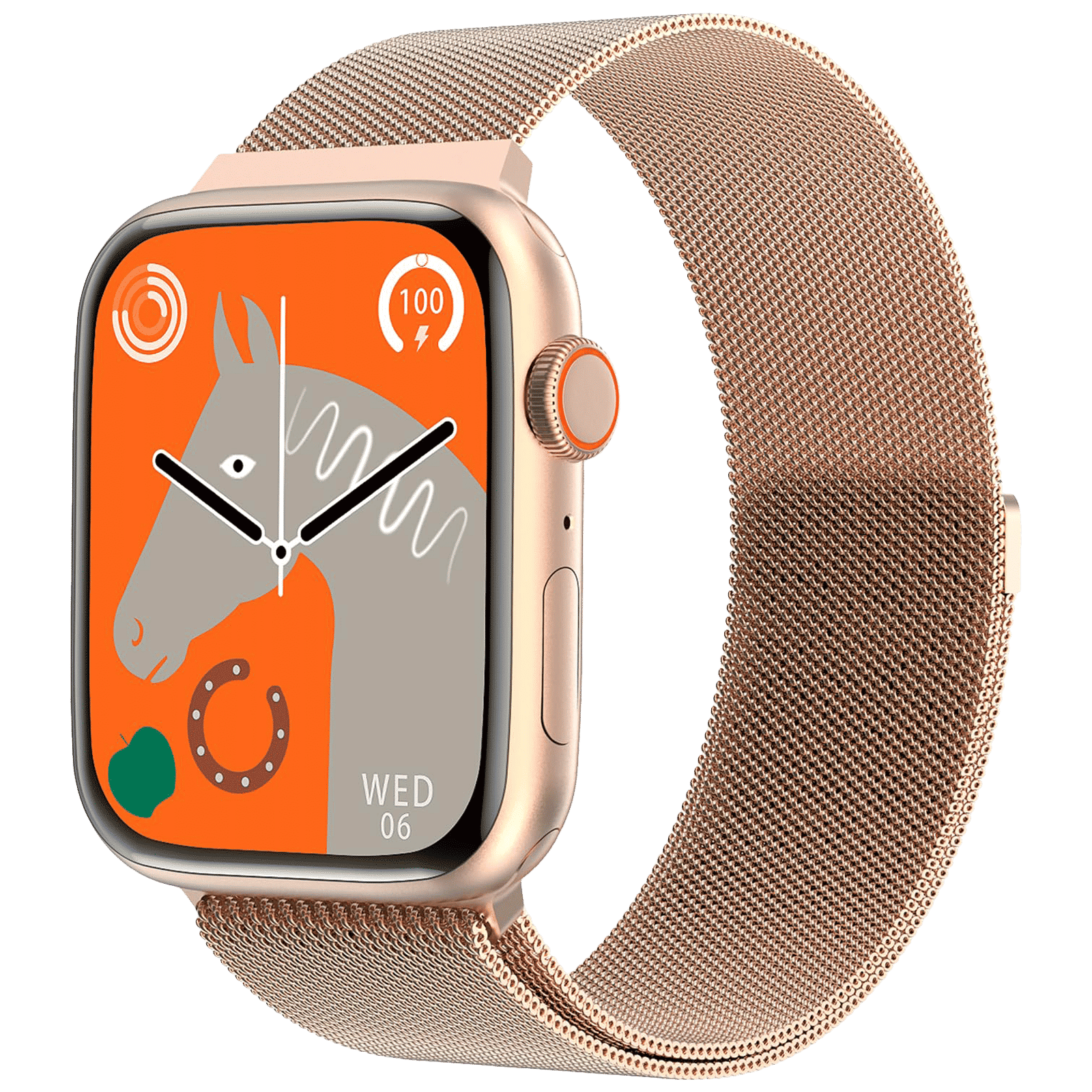 FIRE-BOLTT Vogue Smartwatch with Bluetooth Calling (52mm HD Display, IP68 Water Resistant, Rose Gold Strap) FIRE-BOLTT Vogue Smartwatch with Bluetooth Calling (52mm HD Display, IP68 Water Resistant, Rose Gold Strap)_1