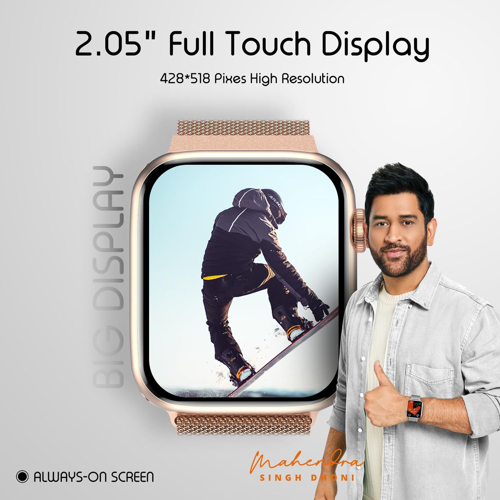 FIRE-BOLTT Vogue Smartwatch with Bluetooth Calling (52mm HD Display, IP68 Water Resistant, Rose Gold Strap) FIRE-BOLTT Vogue Smartwatch with Bluetooth Calling (52mm HD Display, IP68 Water Resistant, Rose Gold Strap)_4