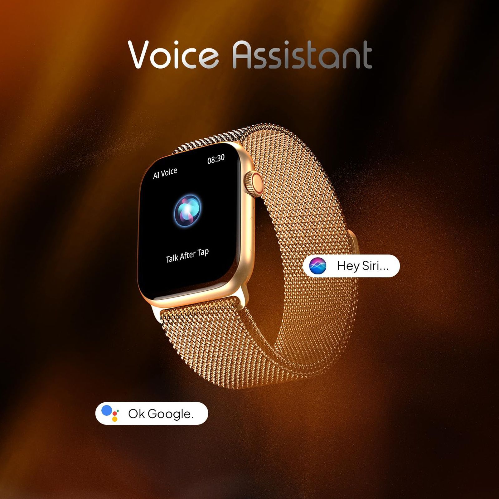 FIRE-BOLTT Vogue Smartwatch with Bluetooth Calling (52mm HD Display, IP68 Water Resistant, Rose Gold Strap) FIRE-BOLTT Vogue Smartwatch with Bluetooth Calling (52mm HD Display, IP68 Water Resistant, Rose Gold Strap)_8