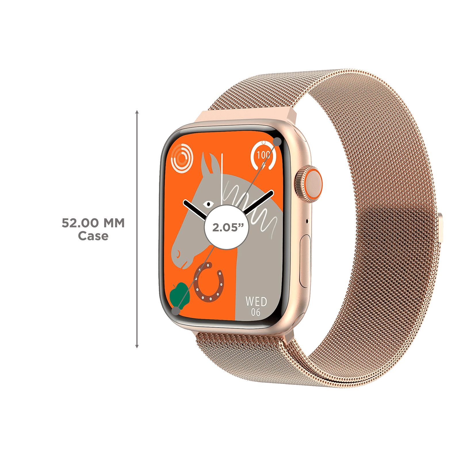 FIRE-BOLTT Vogue Smartwatch with Bluetooth Calling (52mm HD Display, IP68 Water Resistant, Rose Gold Strap) FIRE-BOLTT Vogue Smartwatch with Bluetooth Calling (52mm HD Display, IP68 Water Resistant, Rose Gold Strap)_3