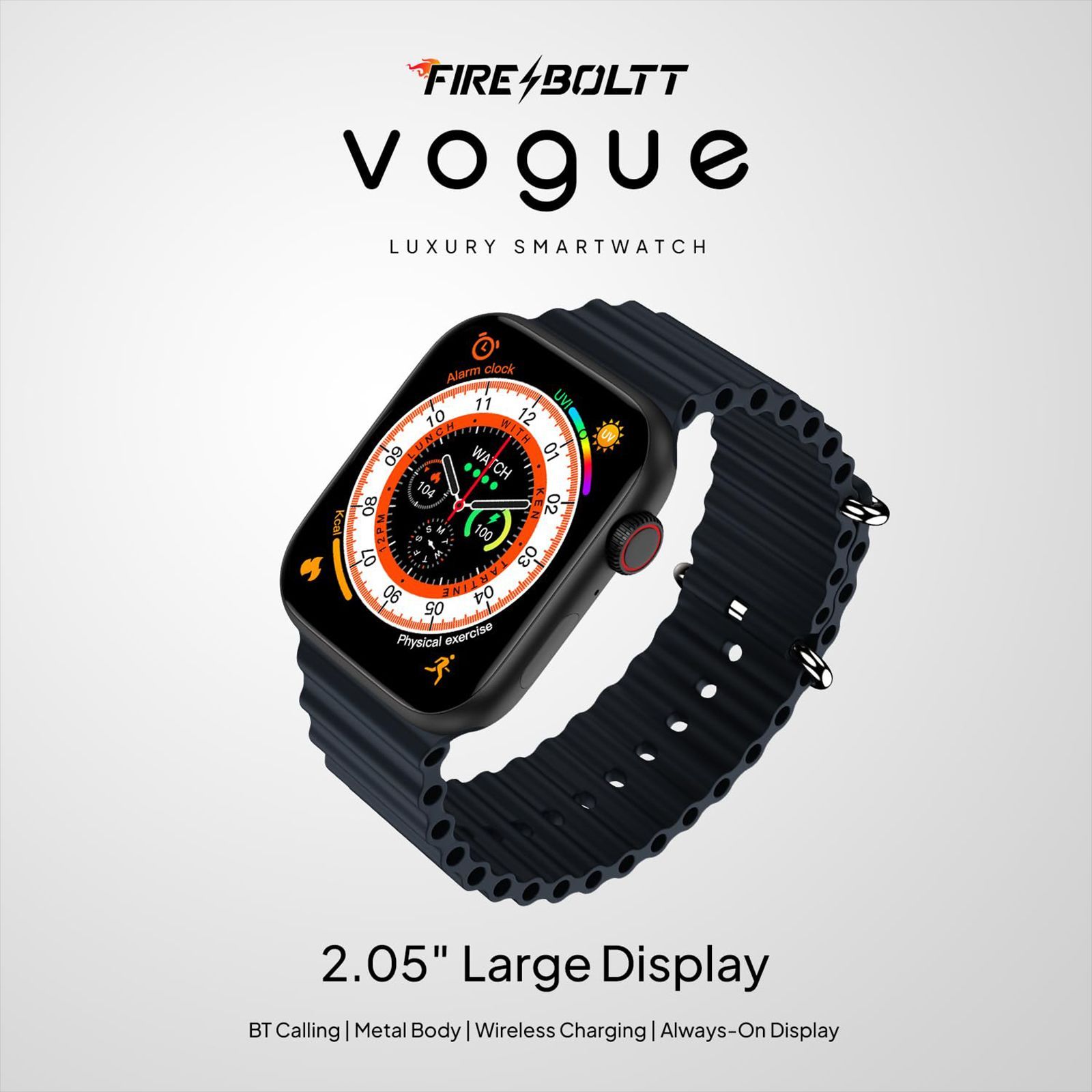 FIRE-BOLTT Vogue Smartwatch with Bluetooth Calling (52mm Display, IP68 Water Resistant, Ocean Black Strap) FIRE-BOLTT Vogue Smartwatch with Bluetooth Calling (52mm Display, IP68 Water Resistant, Ocean Black Strap)_11