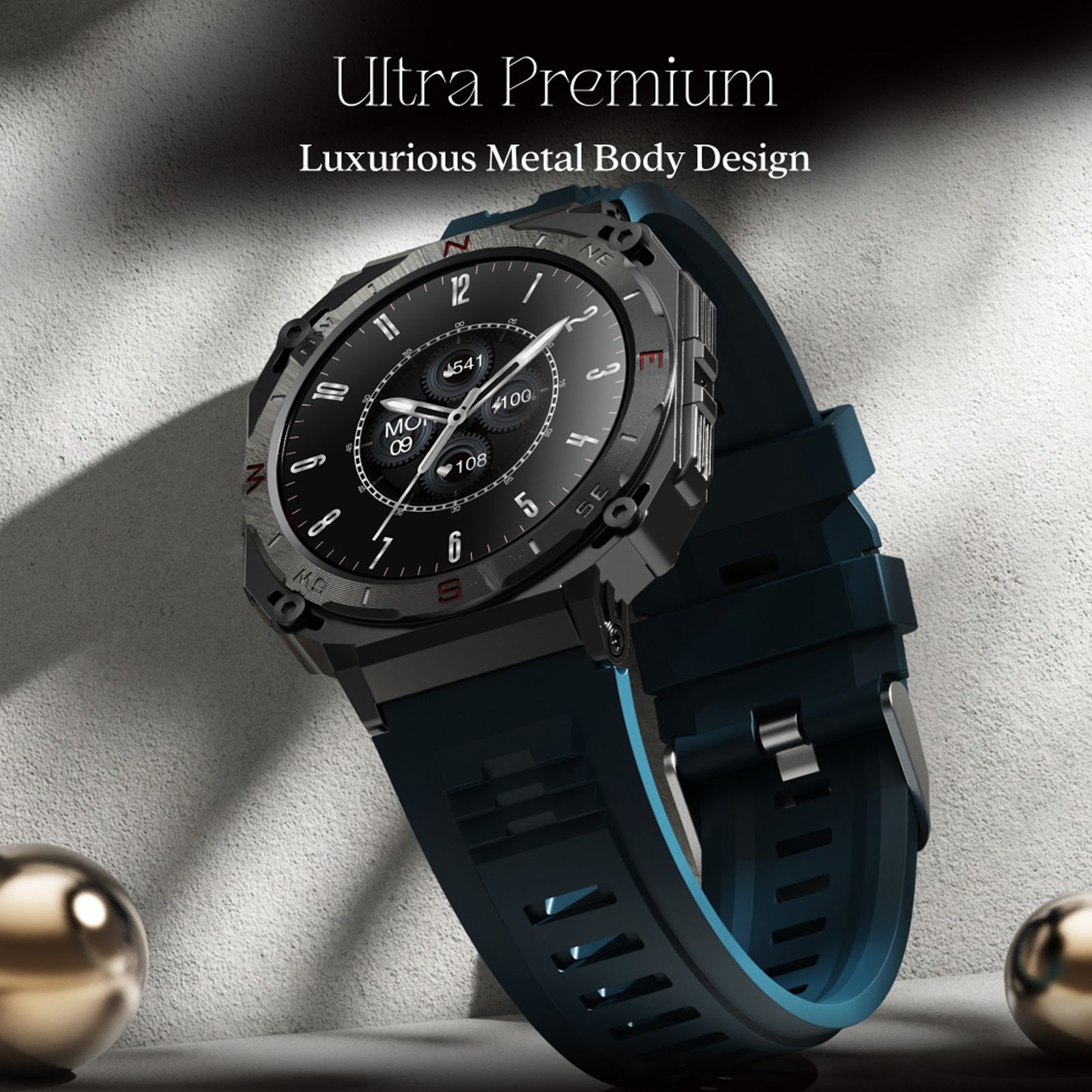 boAt Enigma X500 Smartwatch with Bluetooth Calling (42mm, AMOLED Display, IP68 Water Resistant, Teal Green Strap)_8