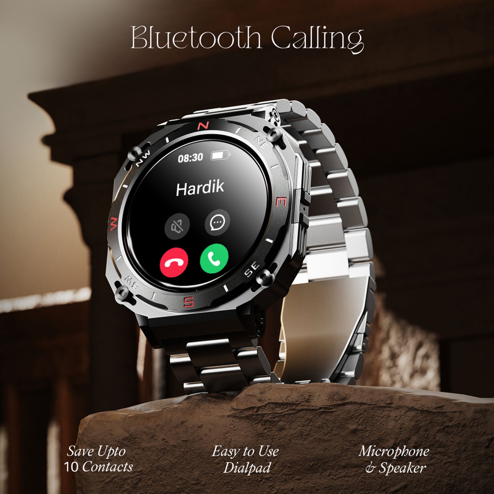 boAt Enigma X500 Smartwatch with Bluetooth Calling (42mm, AMOLED Display, IP68 Water Resistant, Classic Silver Strap)_8