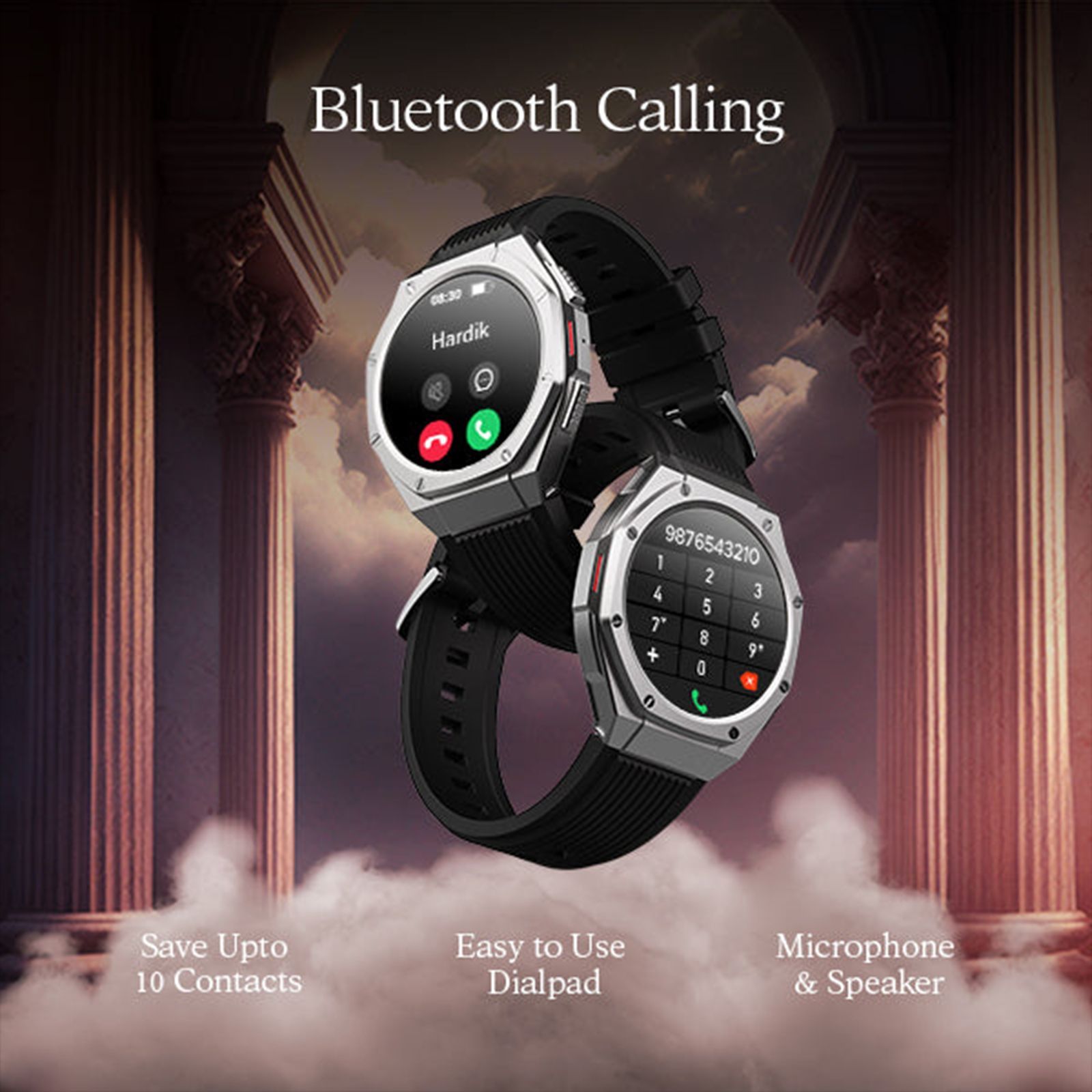 boAt Enigma X600 Smartwatch with Bluetooth Calling (42mm, AMOLED Display, IP68 Water Resistant, Jet Black Strap) boAt Enigma X600 Smartwatch with Bluetooth Calling (42mm, AMOLED Display, IP68 Water Resistant, Jet Black Strap)_9