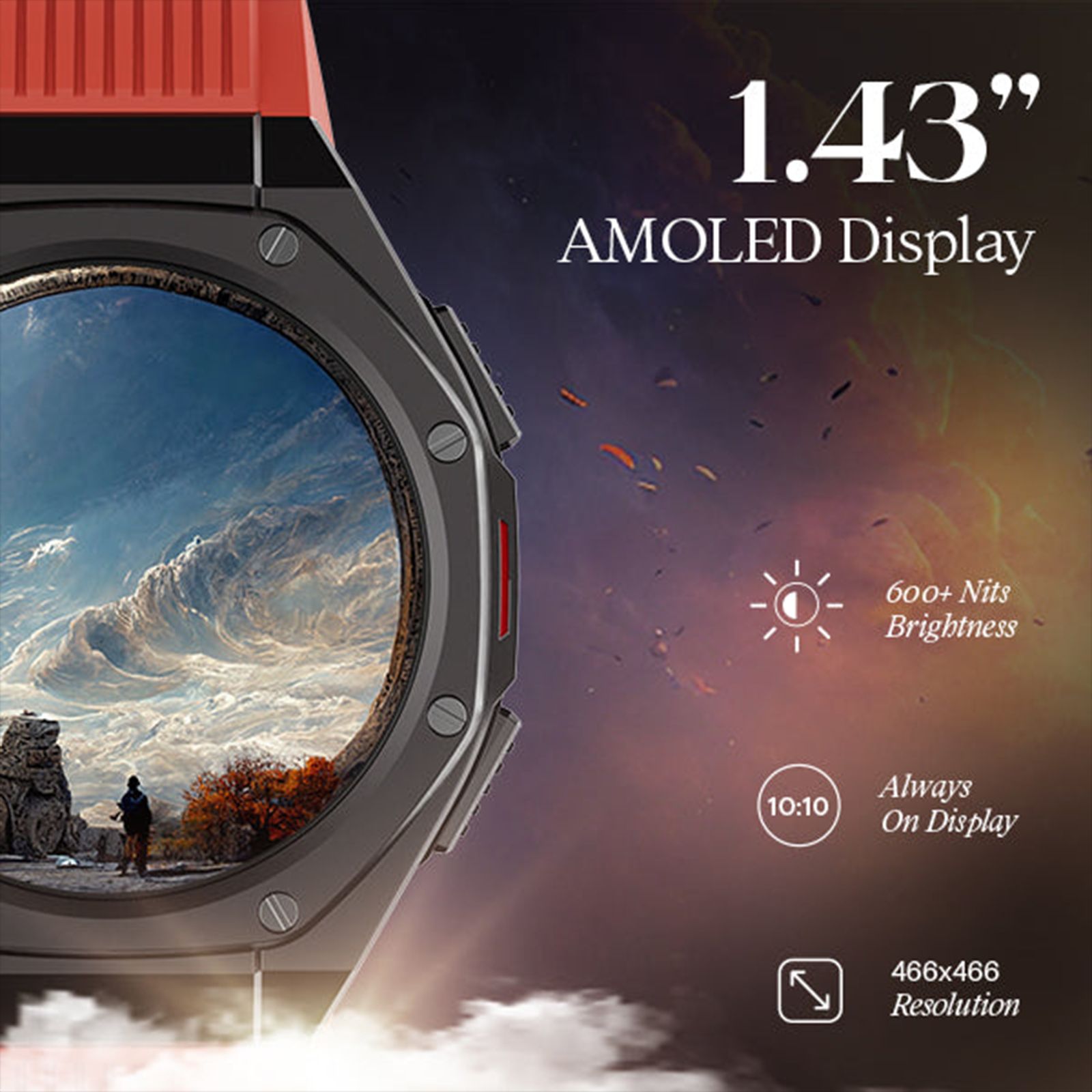 boAt Enigma X600 Smartwatch with Bluetooth Calling (42mm, AMOLED Display, IP68 Water Resistant, Royal Orange Strap) boAt Enigma X600 Smartwatch with Bluetooth Calling (42mm, AMOLED Display, IP68 Water Resistant, Royal Orange Strap)_10