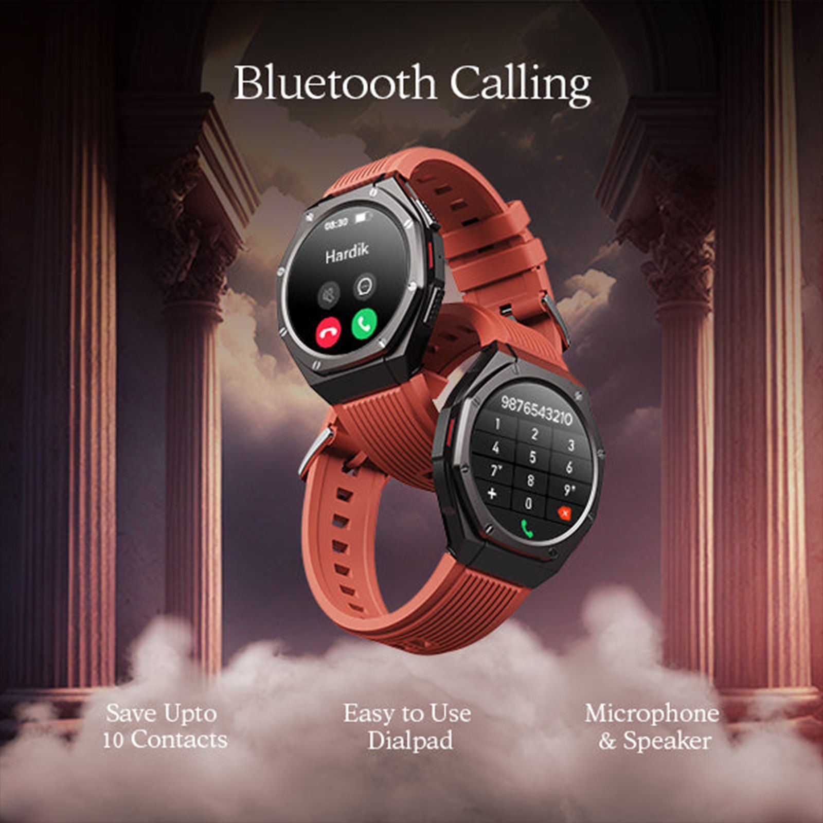 boAt Enigma X600 Smartwatch with Bluetooth Calling (42mm, AMOLED Display, IP68 Water Resistant, Royal Orange Strap) boAt Enigma X600 Smartwatch with Bluetooth Calling (42mm, AMOLED Display, IP68 Water Resistant, Royal Orange Strap)_12