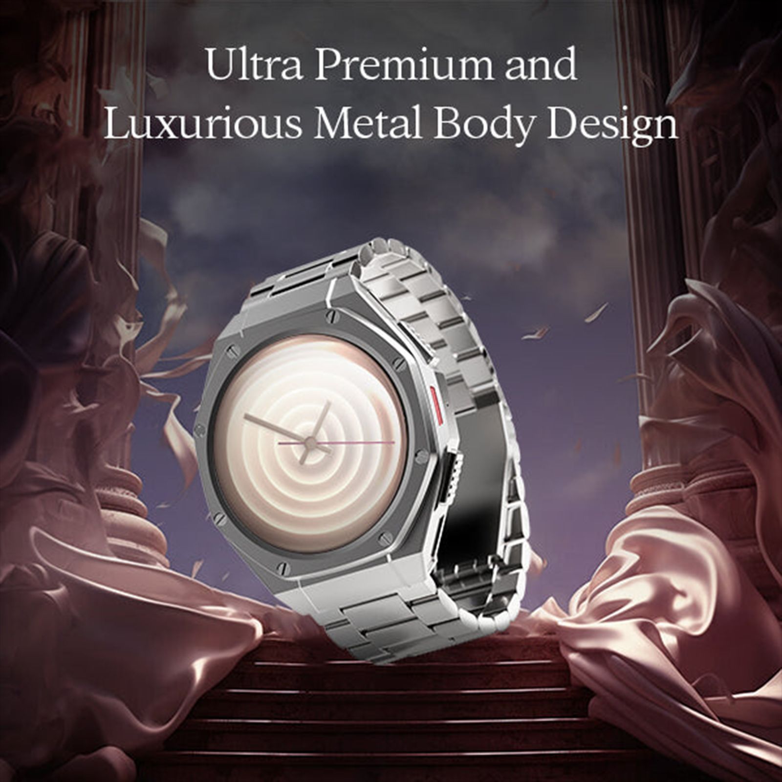 boAt Enigma X600 Smartwatch with Bluetooth Calling (42mm, AMOLED Display, IP68 Water Resistant, Classic Silver Strap)_8