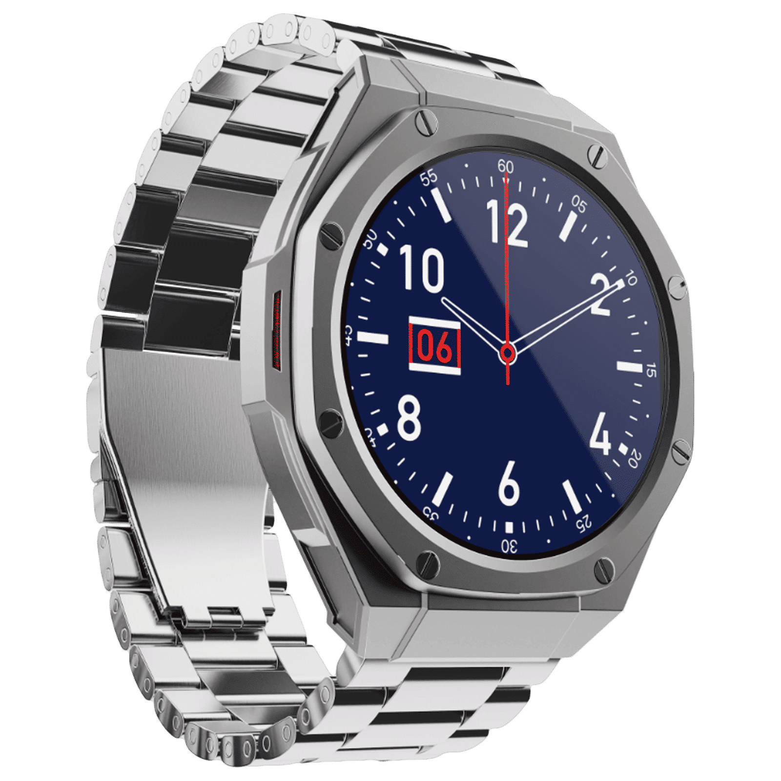 boAt Enigma X600 Smartwatch with Bluetooth Calling (42mm, AMOLED Display, IP68 Water Resistant, Classic Silver Strap)_5