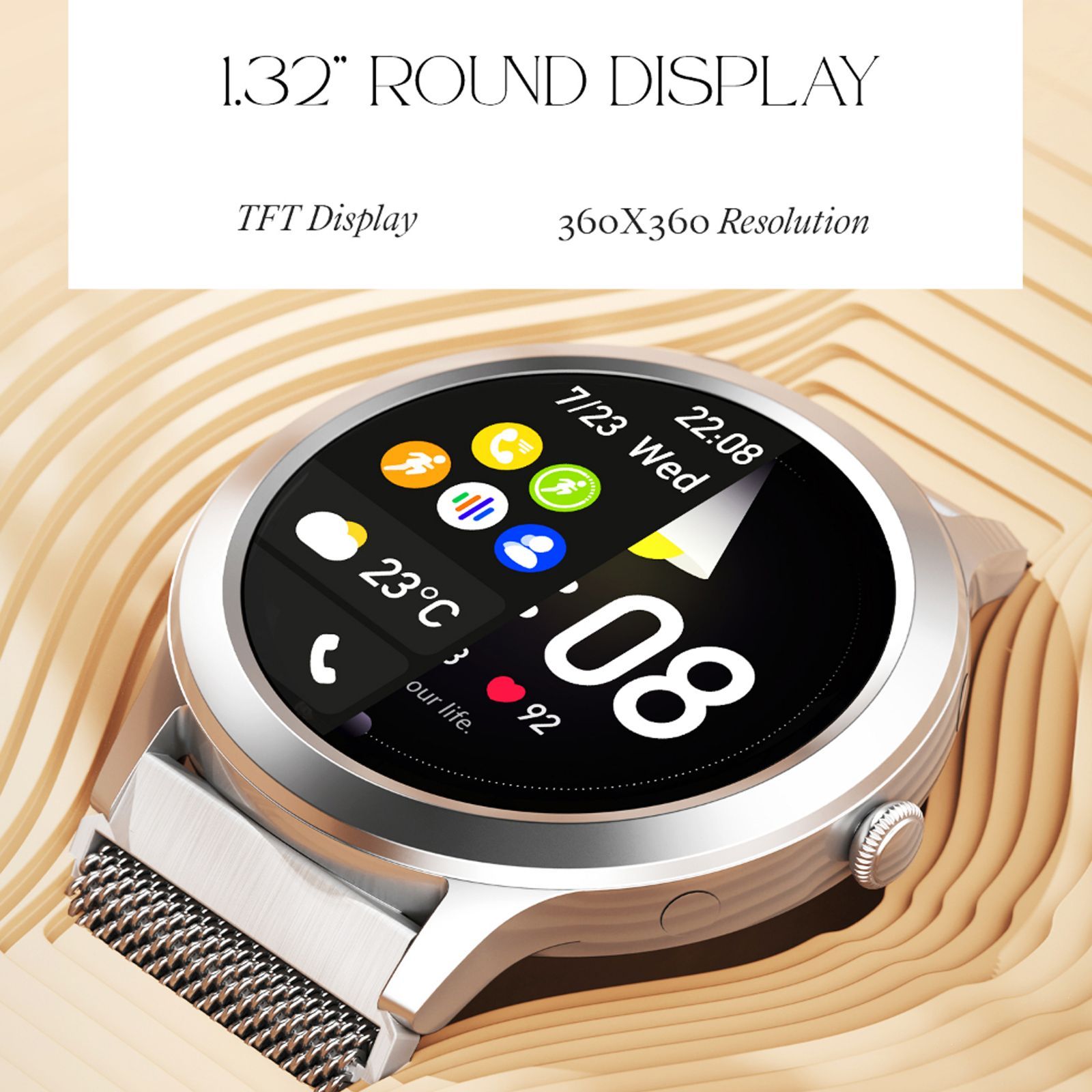 boAt Enigma R32 Smartwatch with Bluetooth Calling (33.5mm TFT AMOLED Display, IP67 Sweat Resistant, Classic Silver Strap) boAt Enigma R32 Smartwatch with Bluetooth Calling (33.5mm TFT AMOLED Display, IP67 Sweat Resistant, Classic Silver Strap)_8