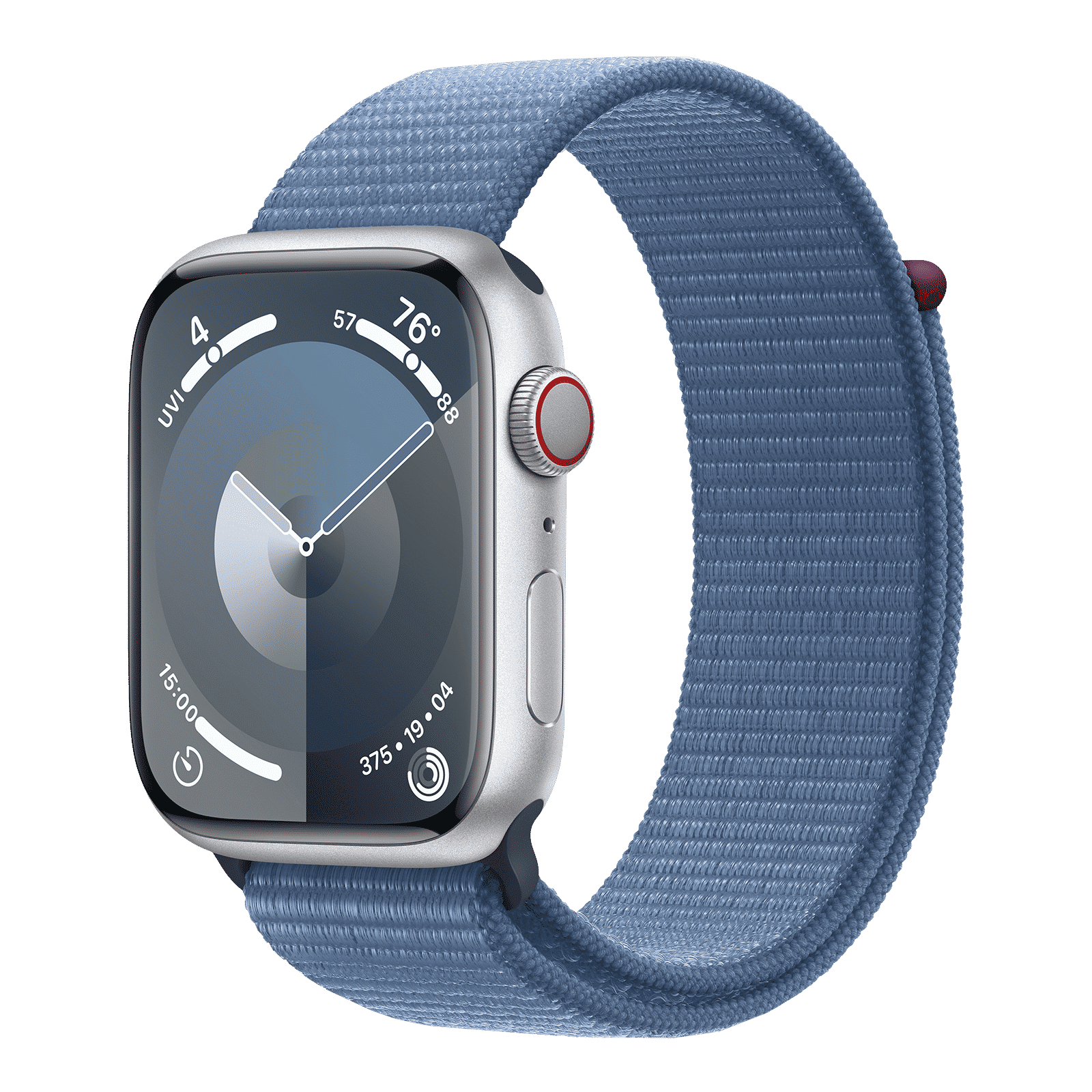 Apple Watch Series 9 GPS+Cellular with Winter Blue Sport Loop - M/L (45mm Display, Silver Aluminium Case) Apple Watch Series 9 GPS+Cellular with Winter Blue Sport Loop - M/L (45mm Display, Silver Aluminium Case)_1