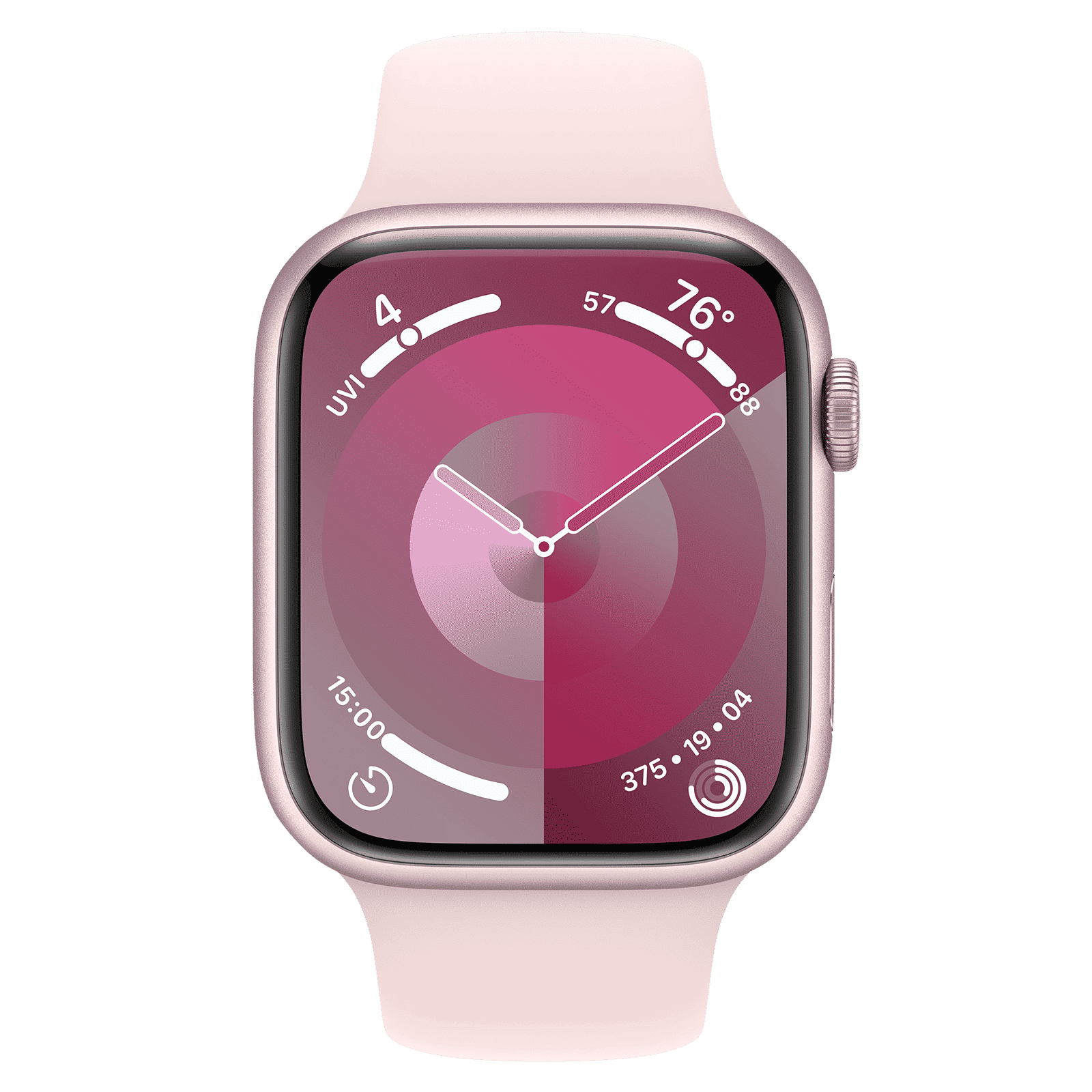 Apple Watch Series 9 GPS+Cellular with Light Pink Sport Band - M/L (45mm Display, Pink Aluminium Case)_2