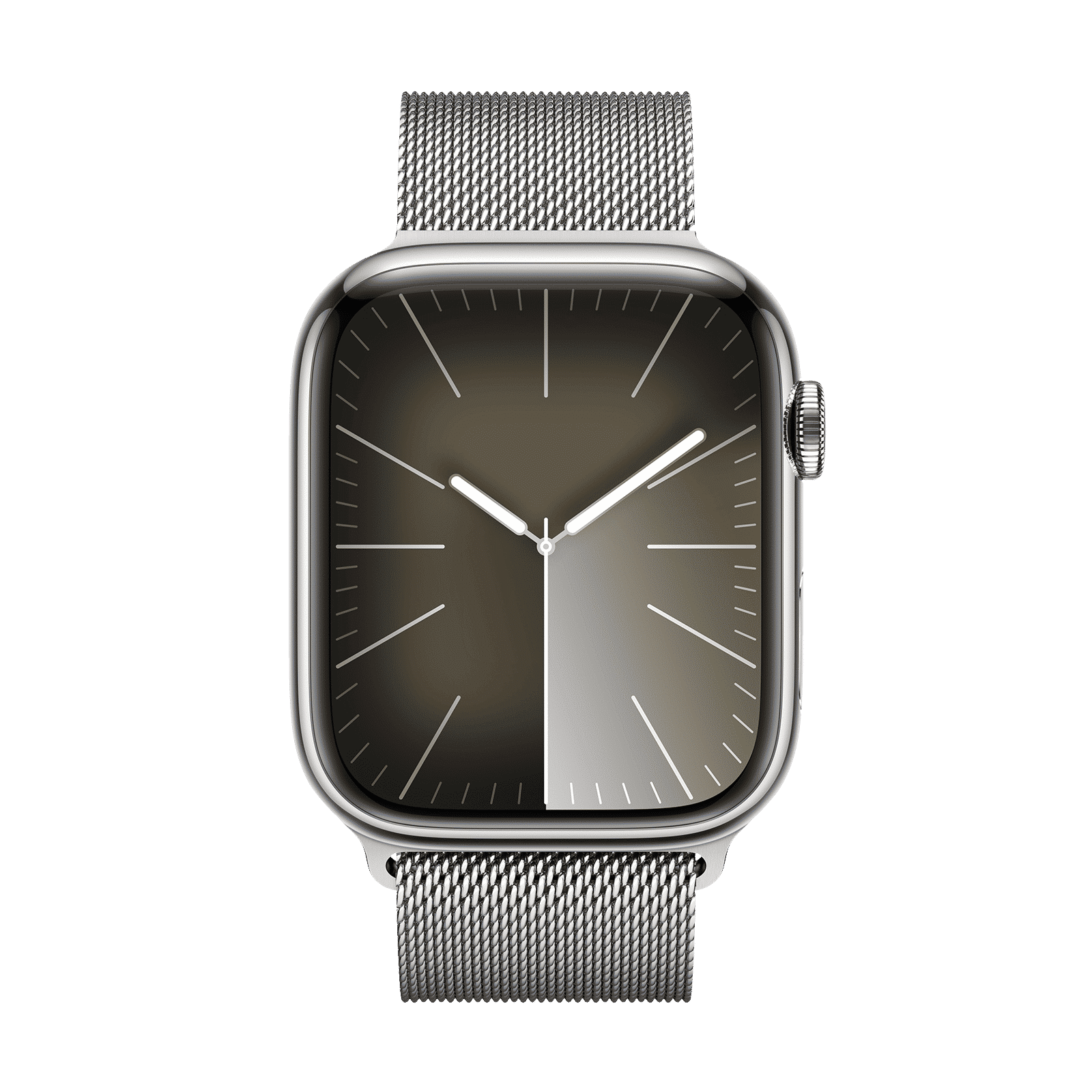 Apple Watch Series 9 GPS+Cellular with Silver Milanese Loop - M/L (45mm Display, Silver Stainless Steel Case)_2