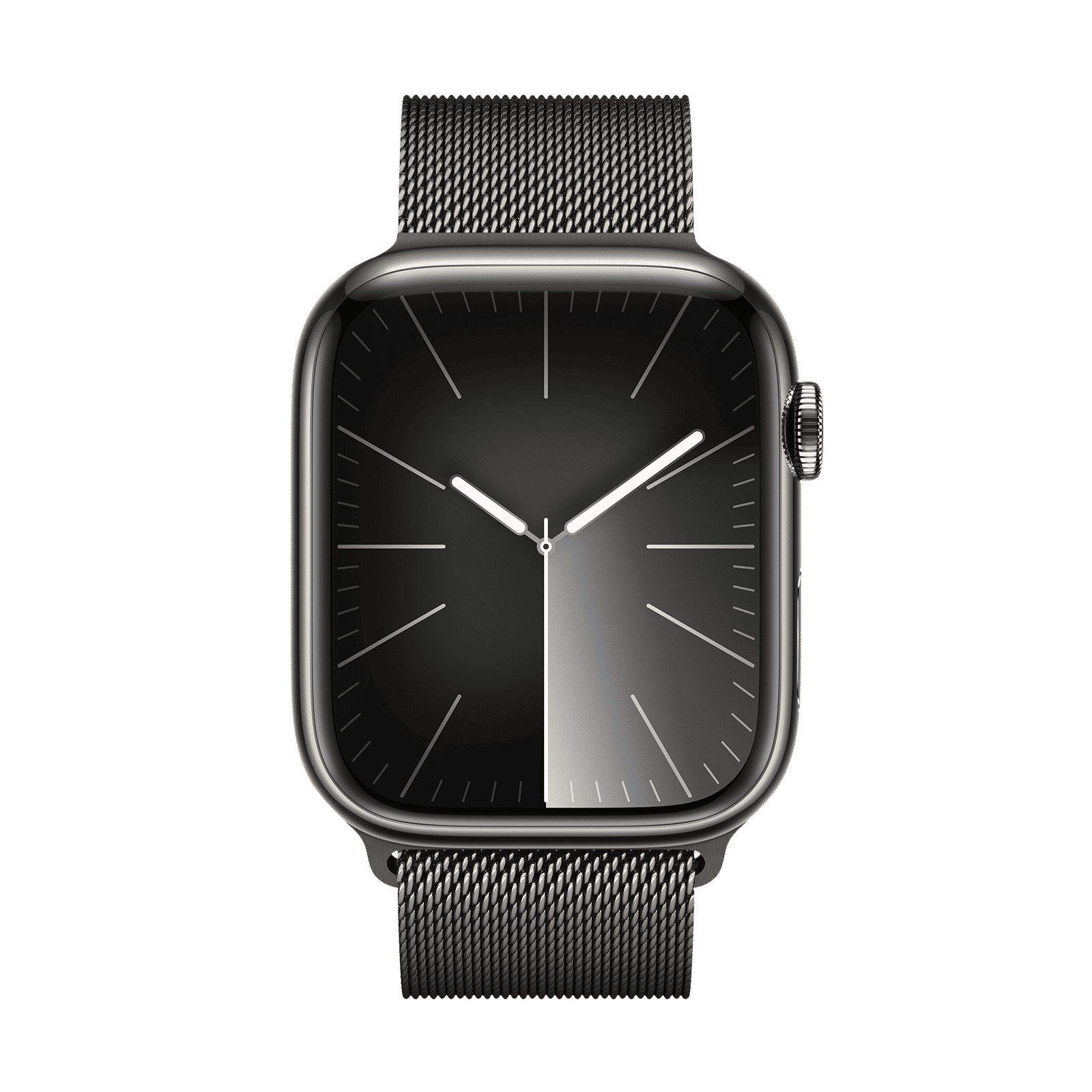 Apple Watch Series 9 GPS+Cellular with Graphite Milanese Loop - M/L (45mm Display, Graphite Stainless Steel Case)_2