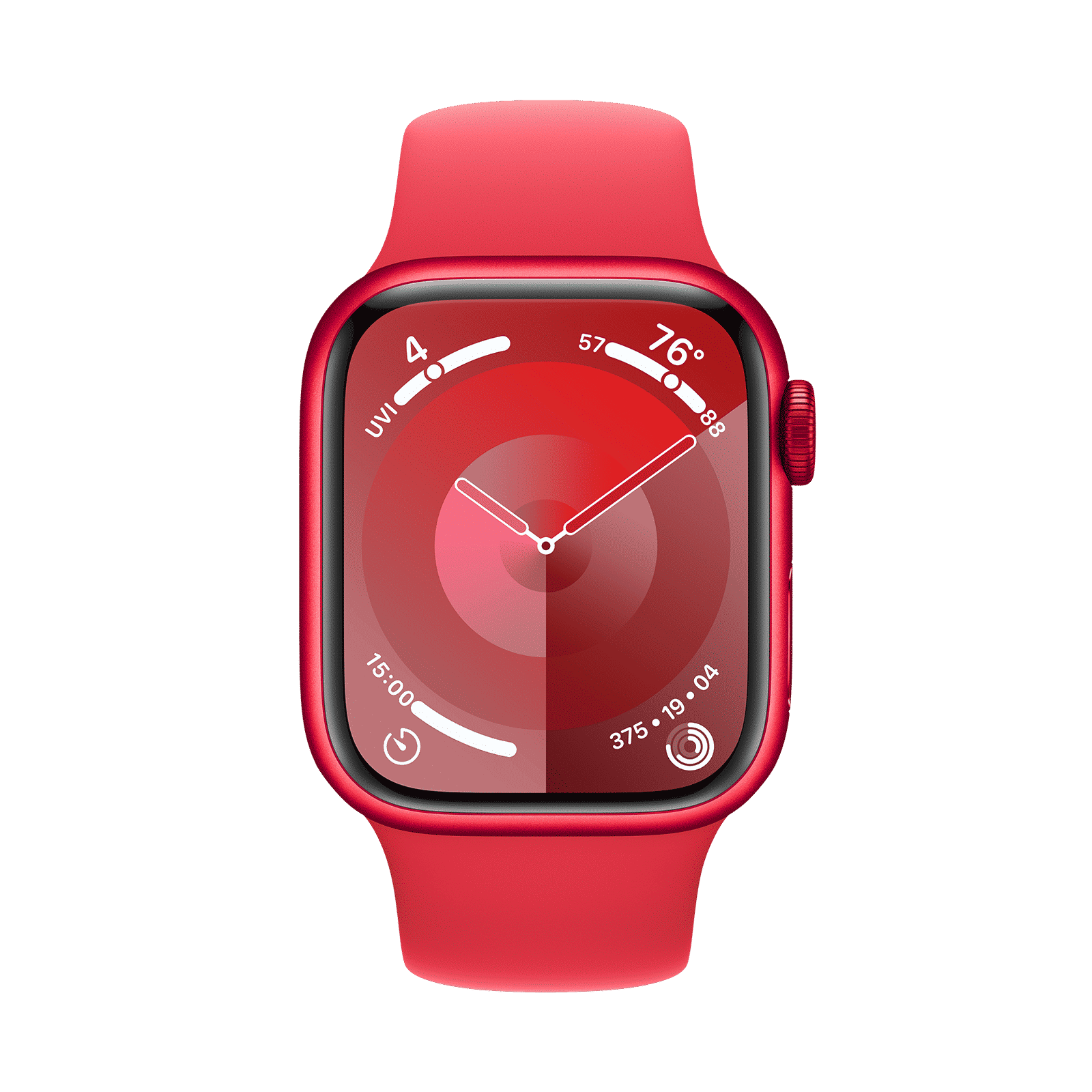 Apple Watch Series 9 GPS with Red Sport Band - S/M 41mm Display, Red Aluminium Case) Apple Watch Series 9 GPS with Red Sport Band - S/M 41mm Display, Red Aluminium Case)_2