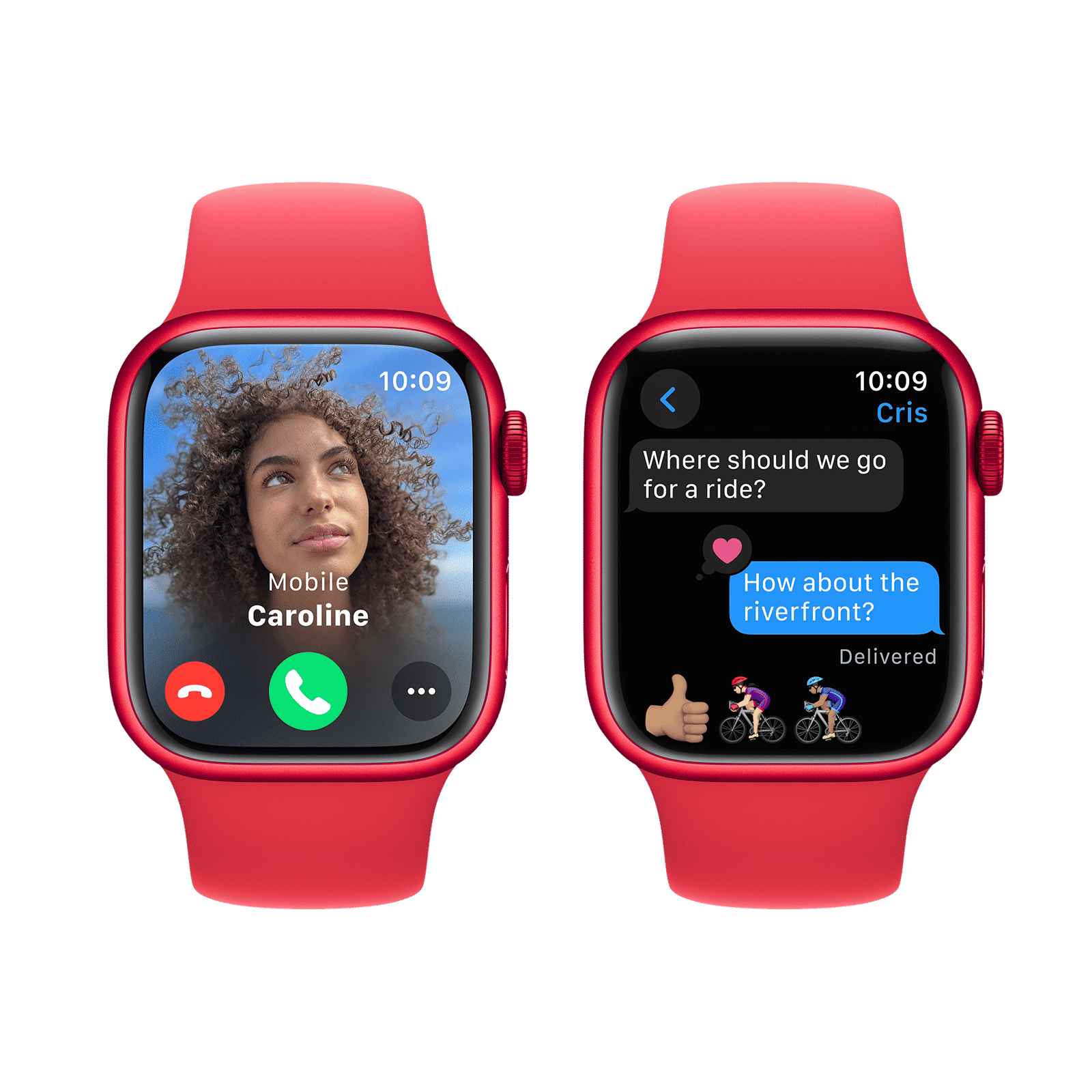 Apple Watch Series 9 GPS with Red Sport Band - M/L (41mm Display, Red Aluminium Case) Apple Watch Series 9 GPS with Red Sport Band - M/L (41mm Display, Red Aluminium Case)_6