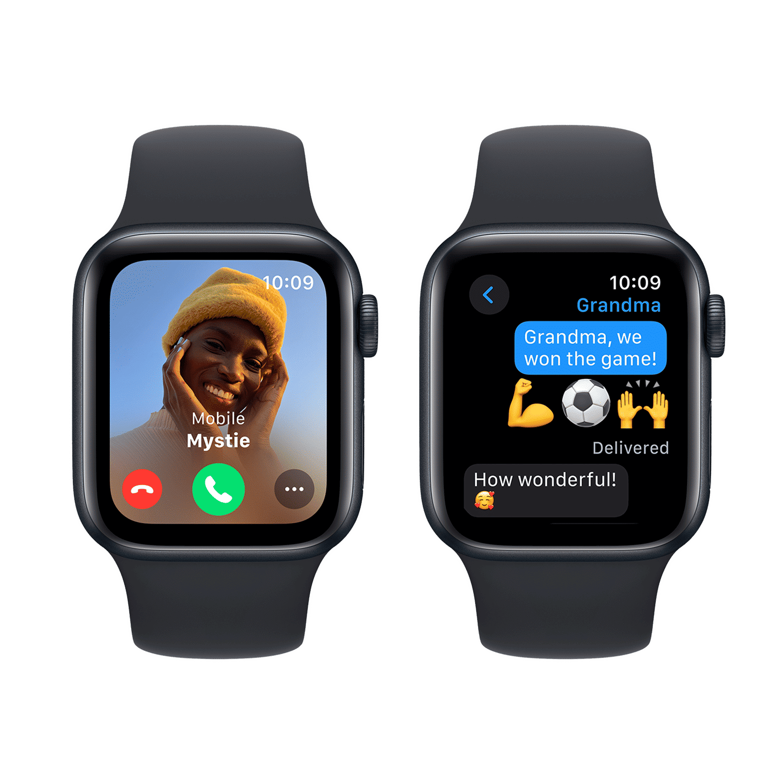 Apple Watch SE GPS with Midnight Sport Band - M/L (40mm Display, Midnight Aluminium Case)_4