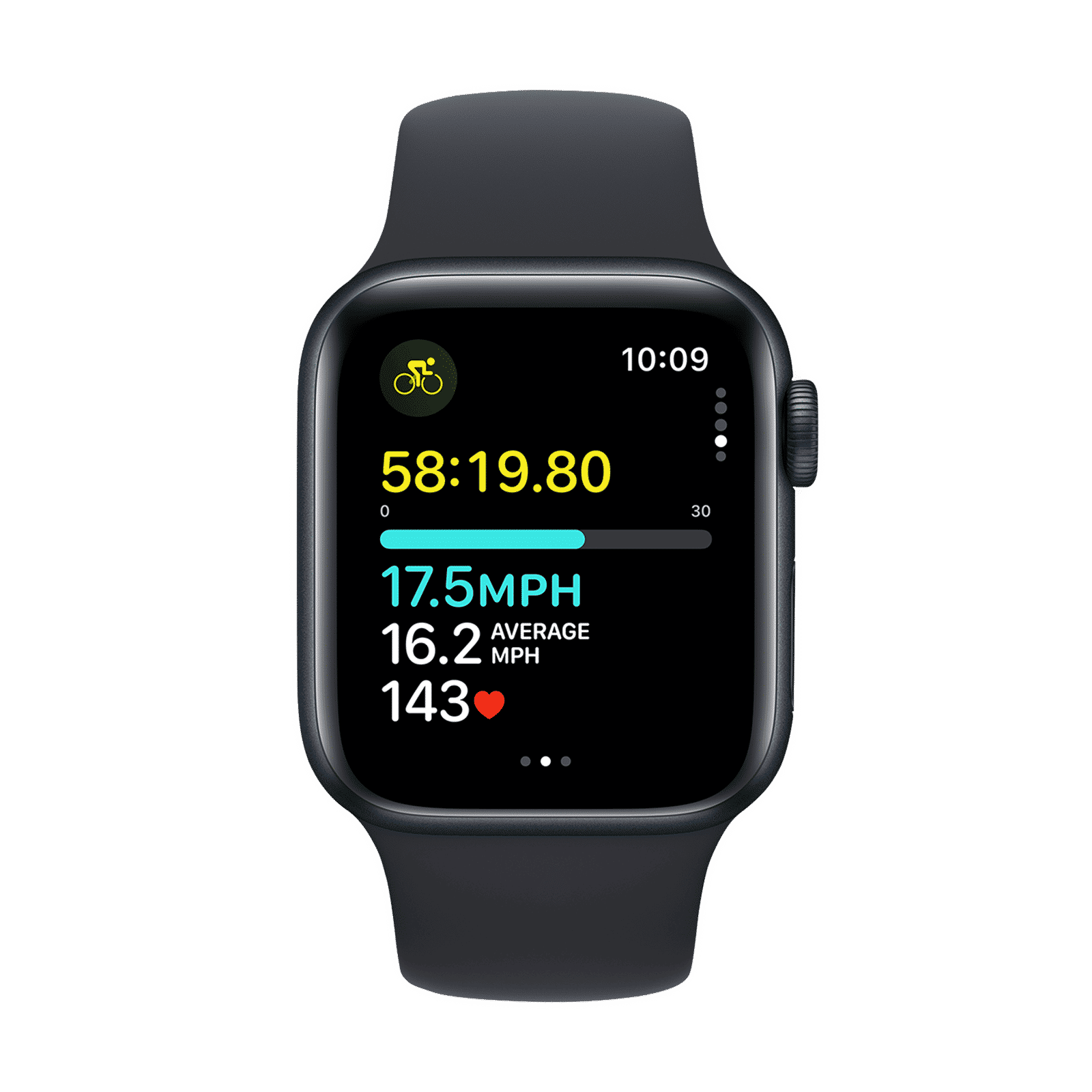 Apple Watch SE GPS with Midnight Sport Band - M/L (40mm Display, Midnight Aluminium Case)_6