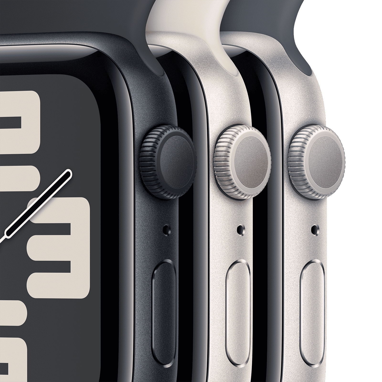 Apple Watch SE GPS with Storm Blue Sport Band - S/M (40mm Display, Silver Aluminium Case)_3