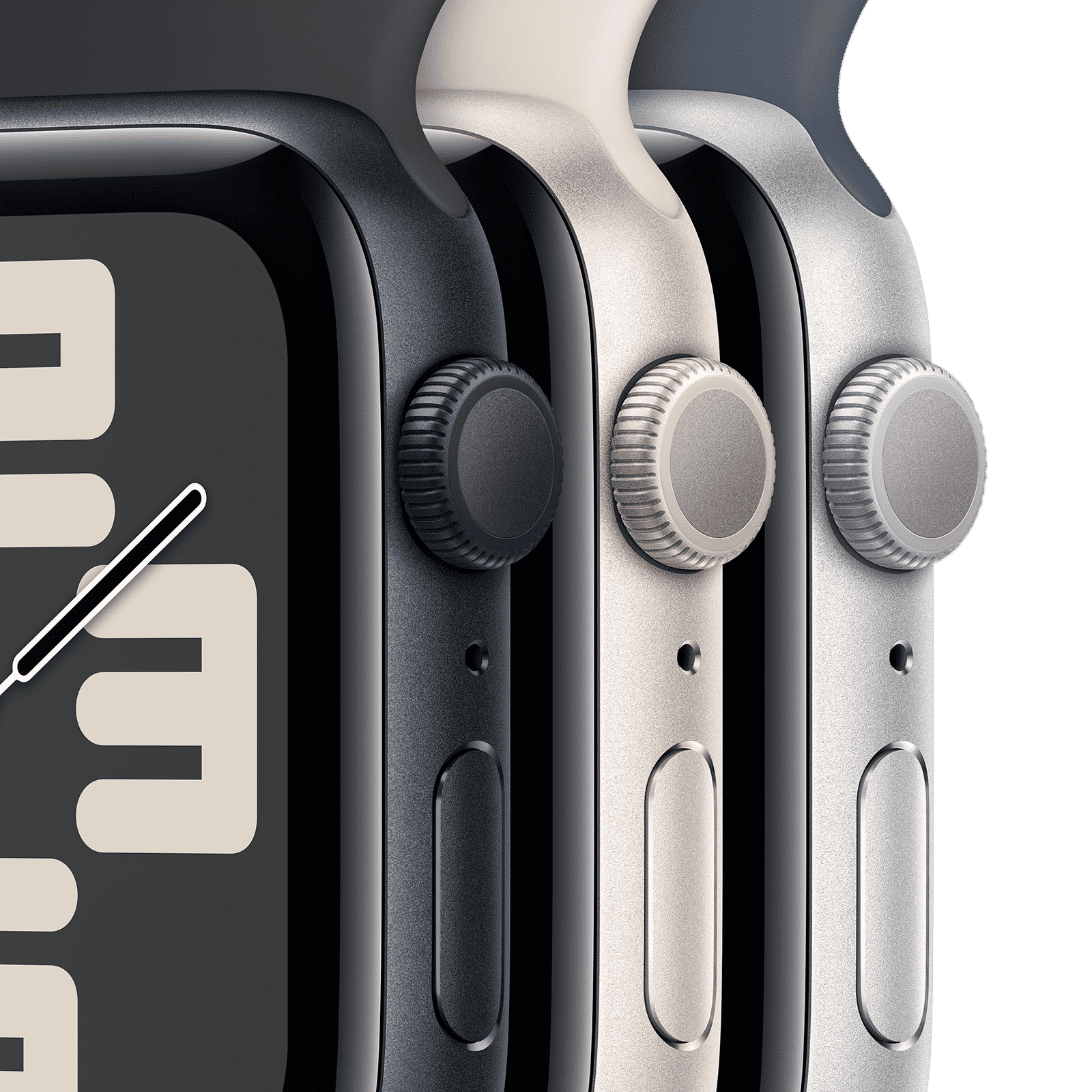 Apple Watch SE GPS with Winter Blue Sport Loop - S/M (40mm Display, Silver Aluminium Case)_3