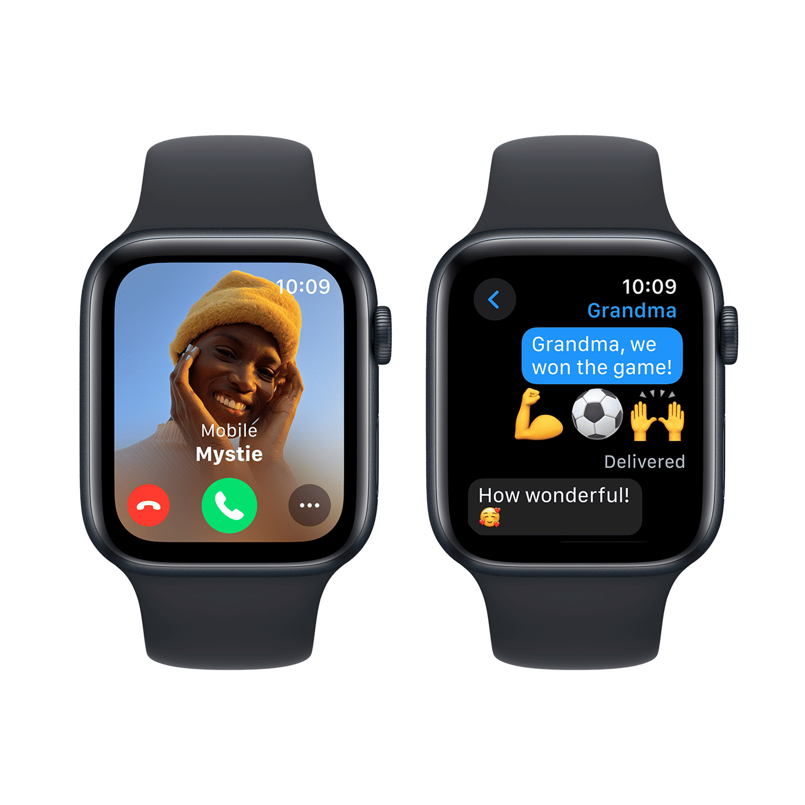 Apple Watch SE GPS with Midnight Sport Band - S/M (44mm Display, Midnight Aluminium Case)_4