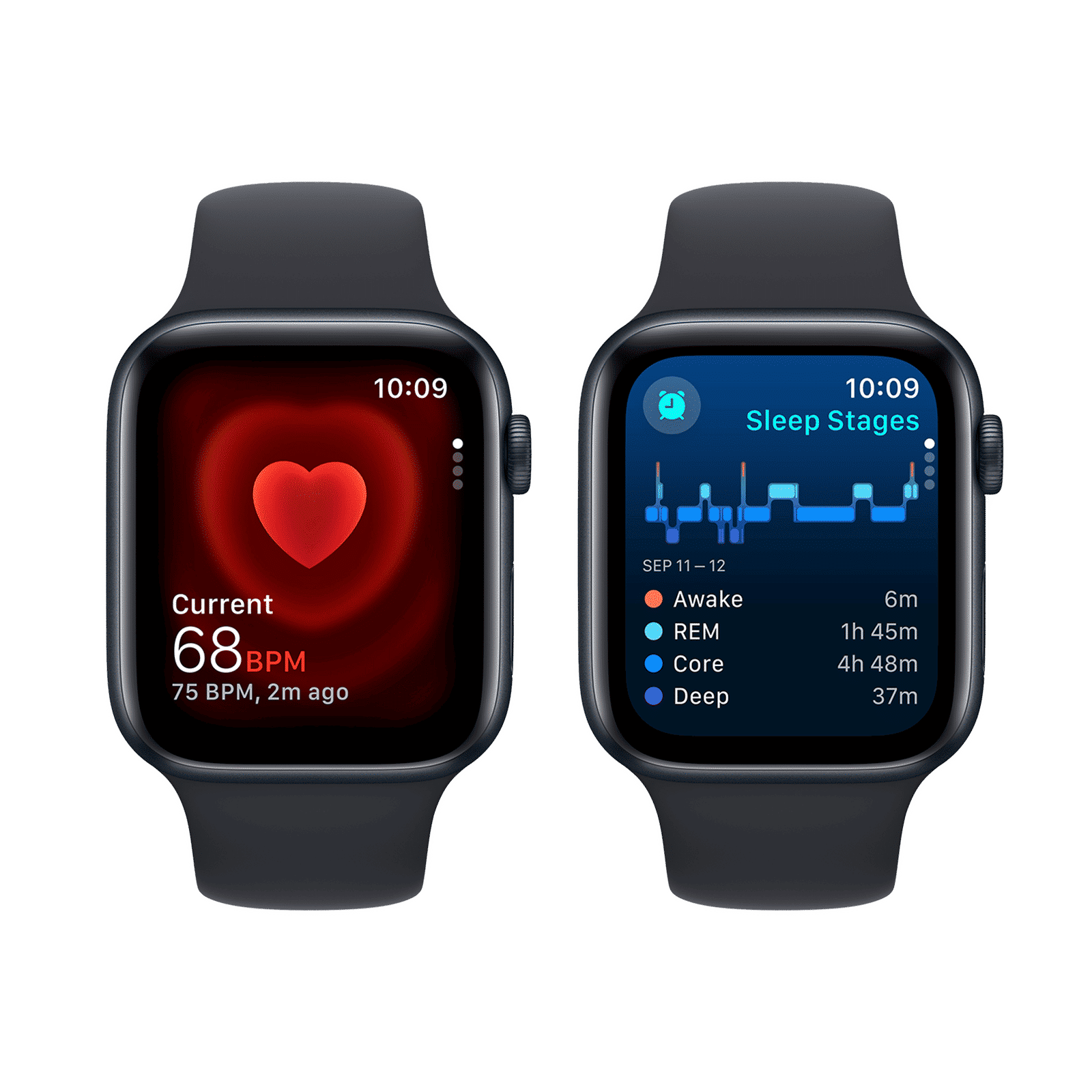 Apple Watch SE GPS with Midnight Sport Band - M/L (44mm Display, Midnight Aluminium Case)_5