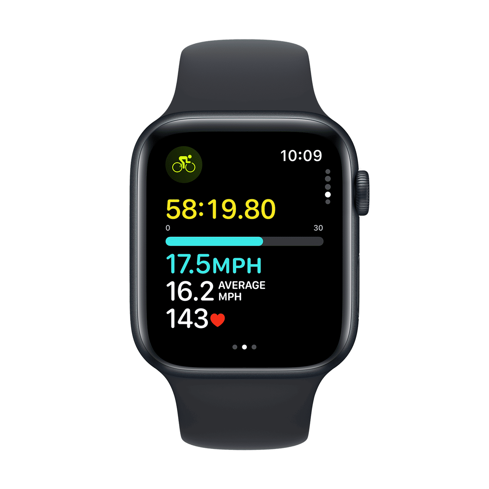 Apple Watch SE GPS with Midnight Sport Band - M/L (44mm Display, Midnight Aluminium Case)_6