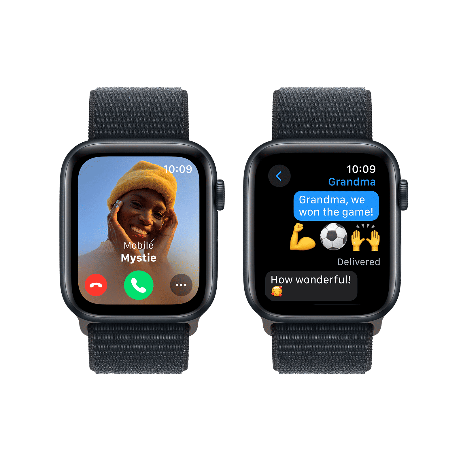 Apple Watch SE GPS with Midnight Sport Loop - M/L (44mm Display, Midnight Aluminium Case)_4