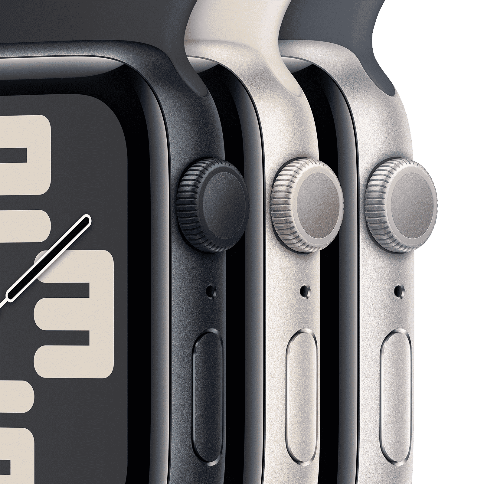 Apple Watch SE GPS with Storm Blue Sport Band - S/M (44mm Display, Silver Aluminium Case)_3