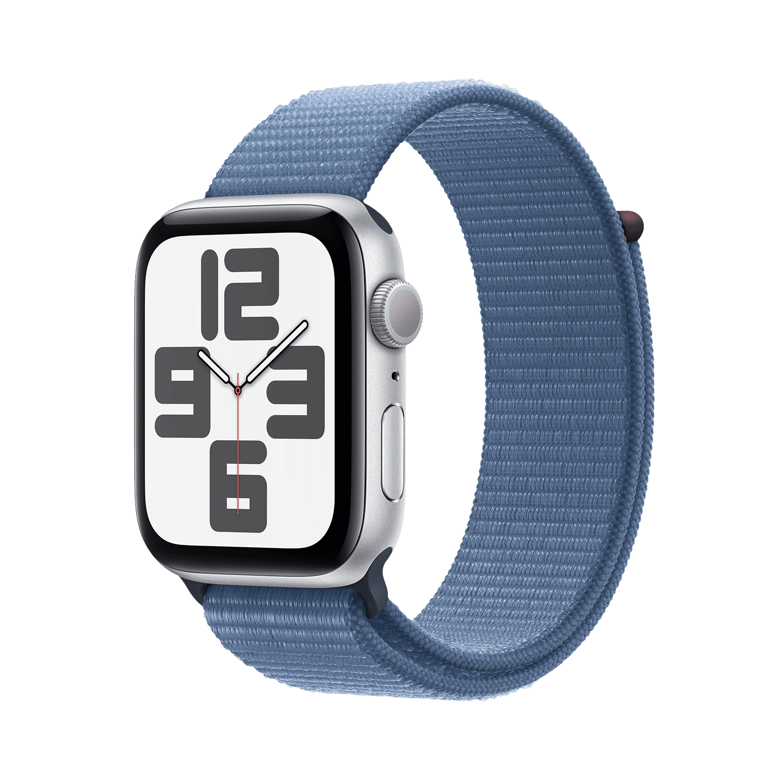 Apple Watch SE GPS with Winter Blue Sport Loop - M/L (44mm Display, Silver Aluminium Case) Apple Watch SE GPS with Winter Blue Sport Loop - M/L (44mm Display, Silver Aluminium Case)_1
