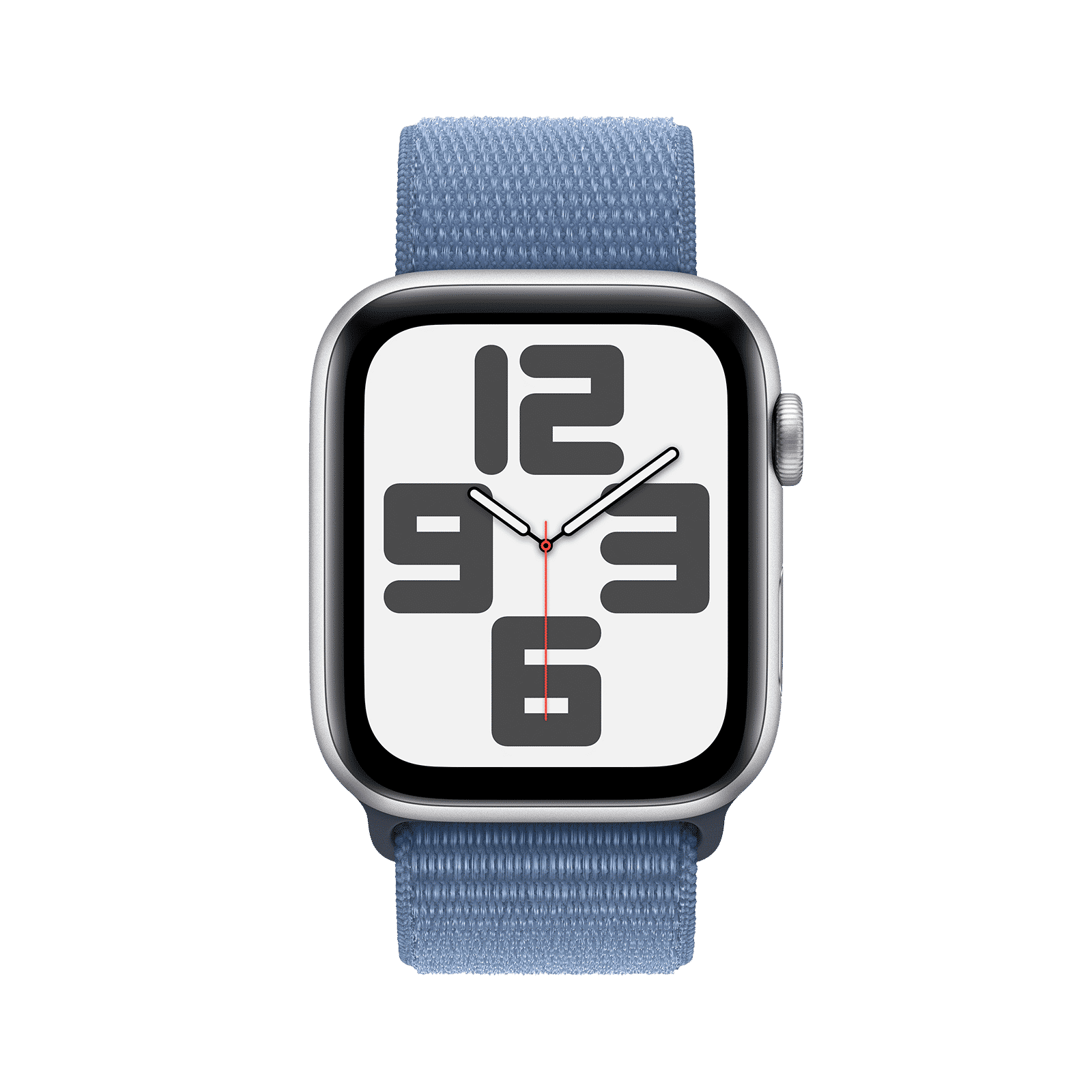 Apple Watch SE GPS with Winter Blue Sport Loop - M/L (44mm Display, Silver Aluminium Case) Apple Watch SE GPS with Winter Blue Sport Loop - M/L (44mm Display, Silver Aluminium Case)_2