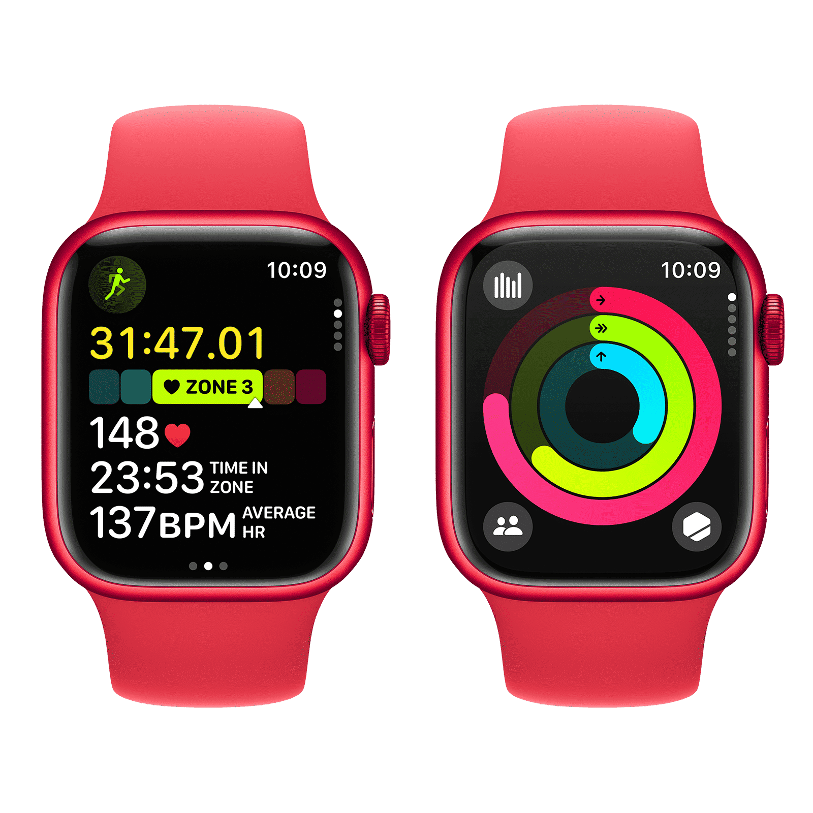 Apple Watch Series 9 GPS+Cellular with Red Sport Band - M/L (41mm Display, Red Aluminium Case) Apple Watch Series 9 GPS+Cellular with Red Sport Band - M/L (41mm Display, Red Aluminium Case)_8