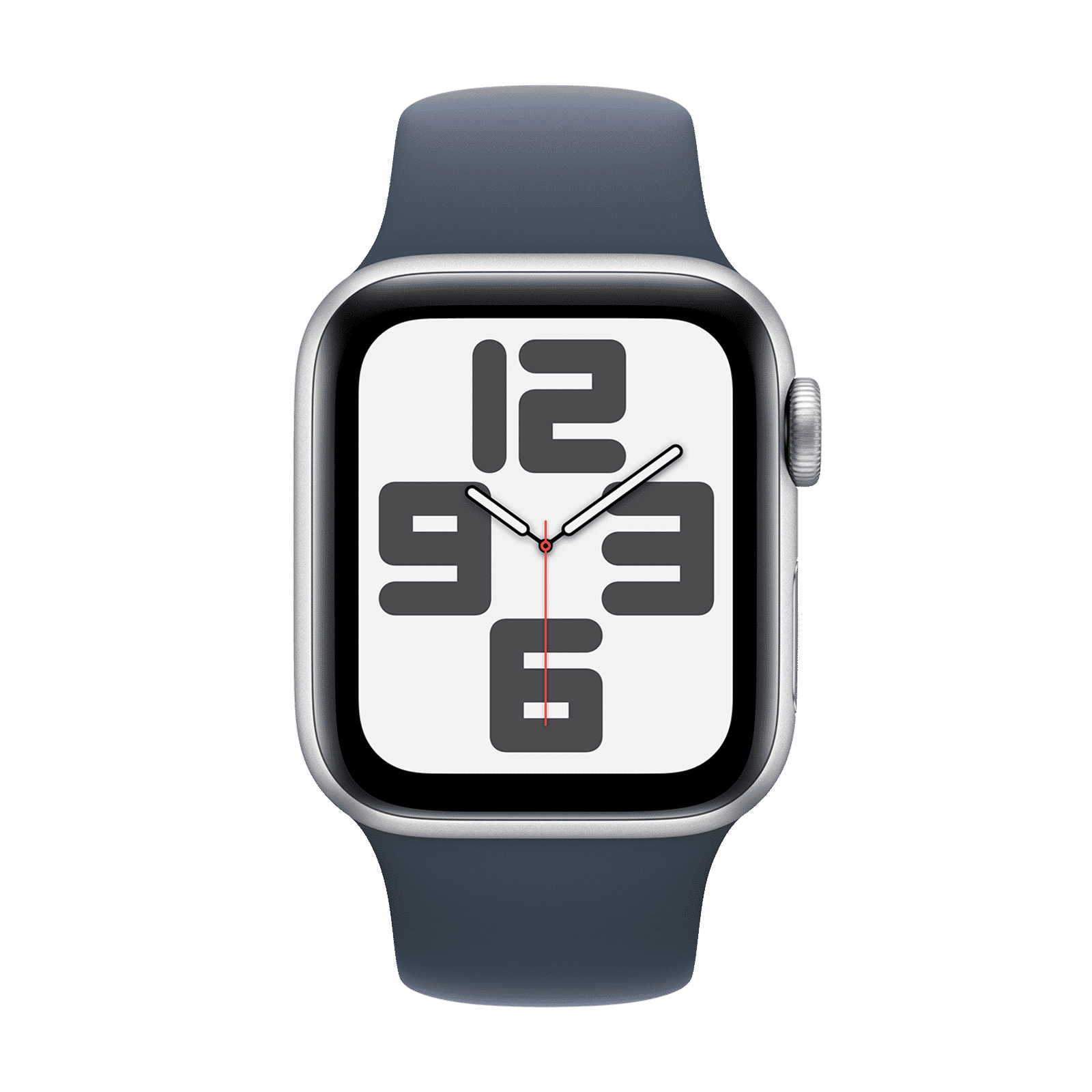 Apple Watch SE GPS+Cellular with Storm Blue Sport Band - S/M (40mm Display, Silver Aluminium Case)_2