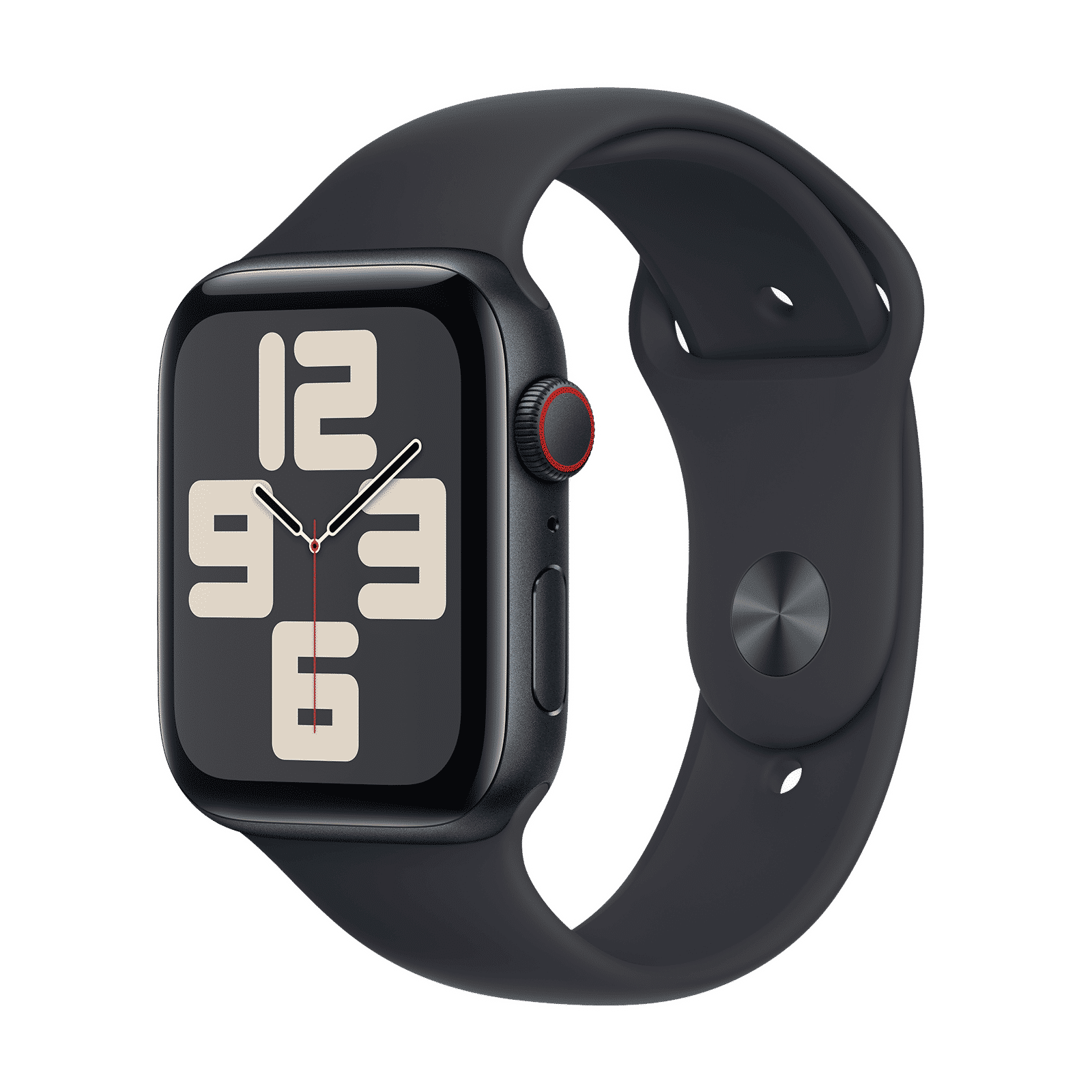 Apple Watch SE GPS+Cellular with Midnight Sport Band - S/M (44mm Display, Midnight Aluminium Case)_1