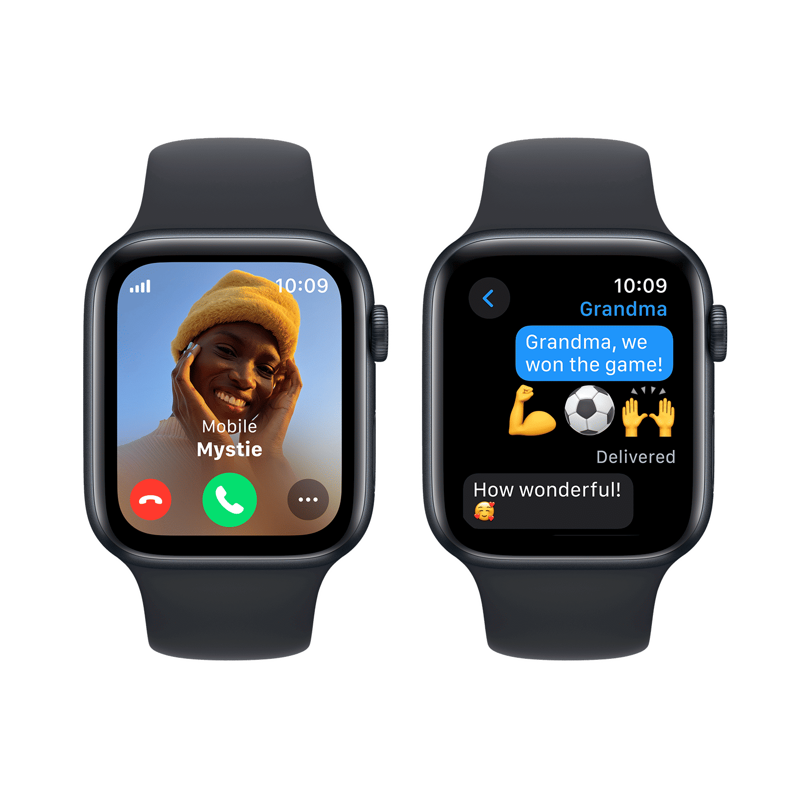 Apple Watch SE GPS+Cellular with Midnight Sport Band - S/M (44mm Display, Midnight Aluminium Case)_4