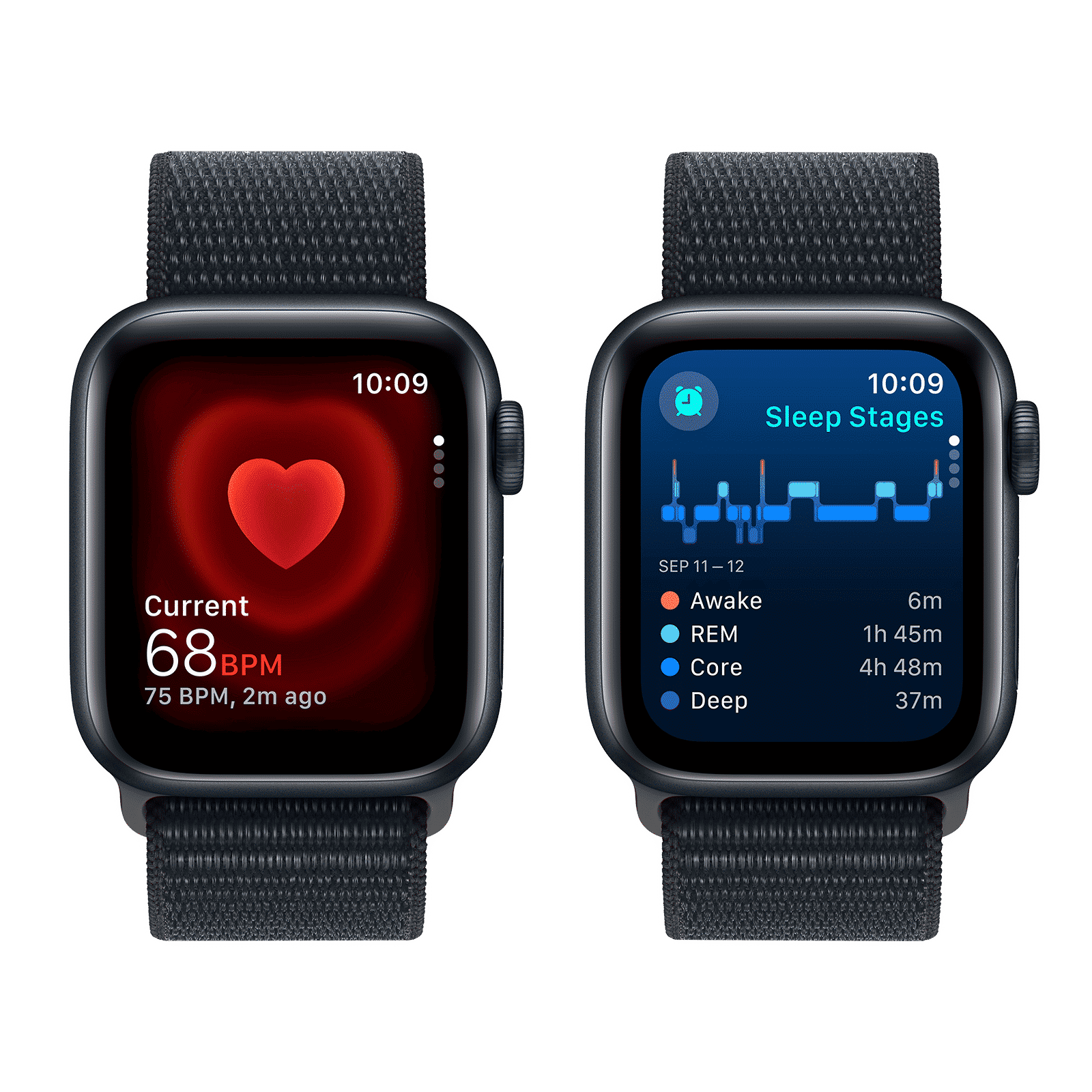 Apple Watch SE GPS+Cellular with Midnight Sport Loop - S/M (40mm Display, Midnight Aluminium Case) Apple Watch SE GPS+Cellular with Midnight Sport Loop - S/M (40mm Display, Midnight Aluminium Case)_5