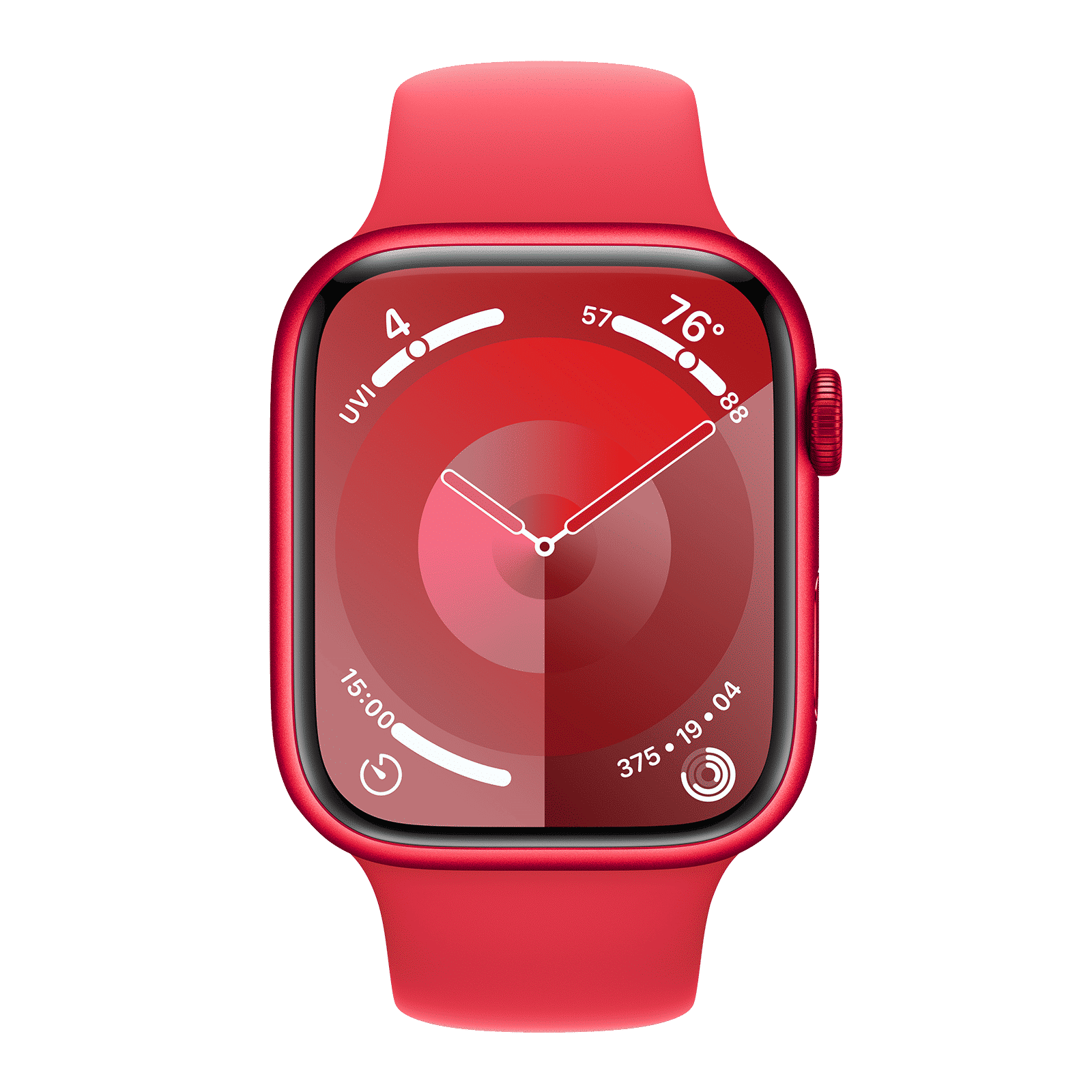 Apple Watch Series 9 GPS+Cellular with Red Sport Band - M/L (45mm Display, Red Aluminium Case)_2
