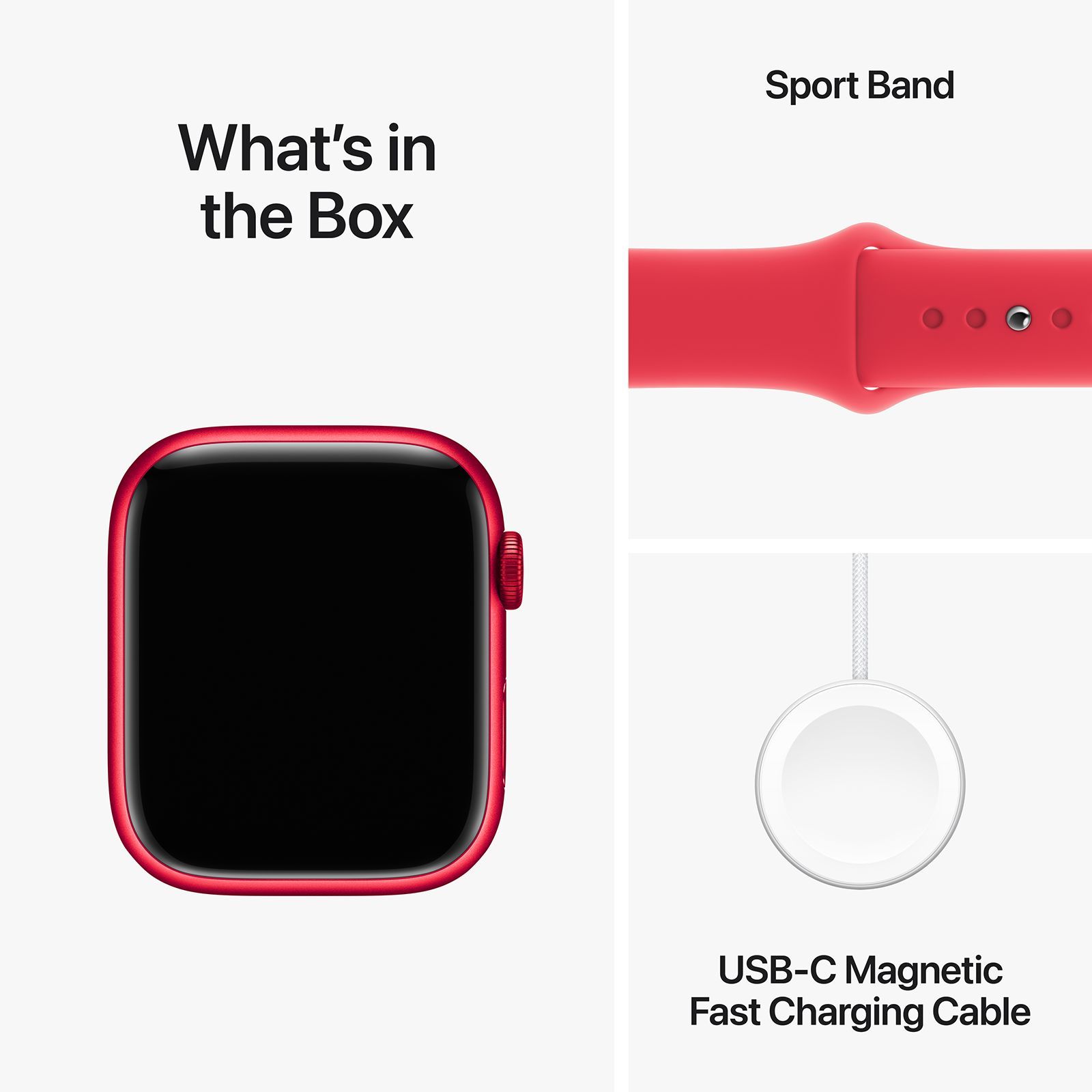 Apple Watch Series 9 GPS+Cellular with Red Sport Band - M/L (45mm Display, Red Aluminium Case)_10