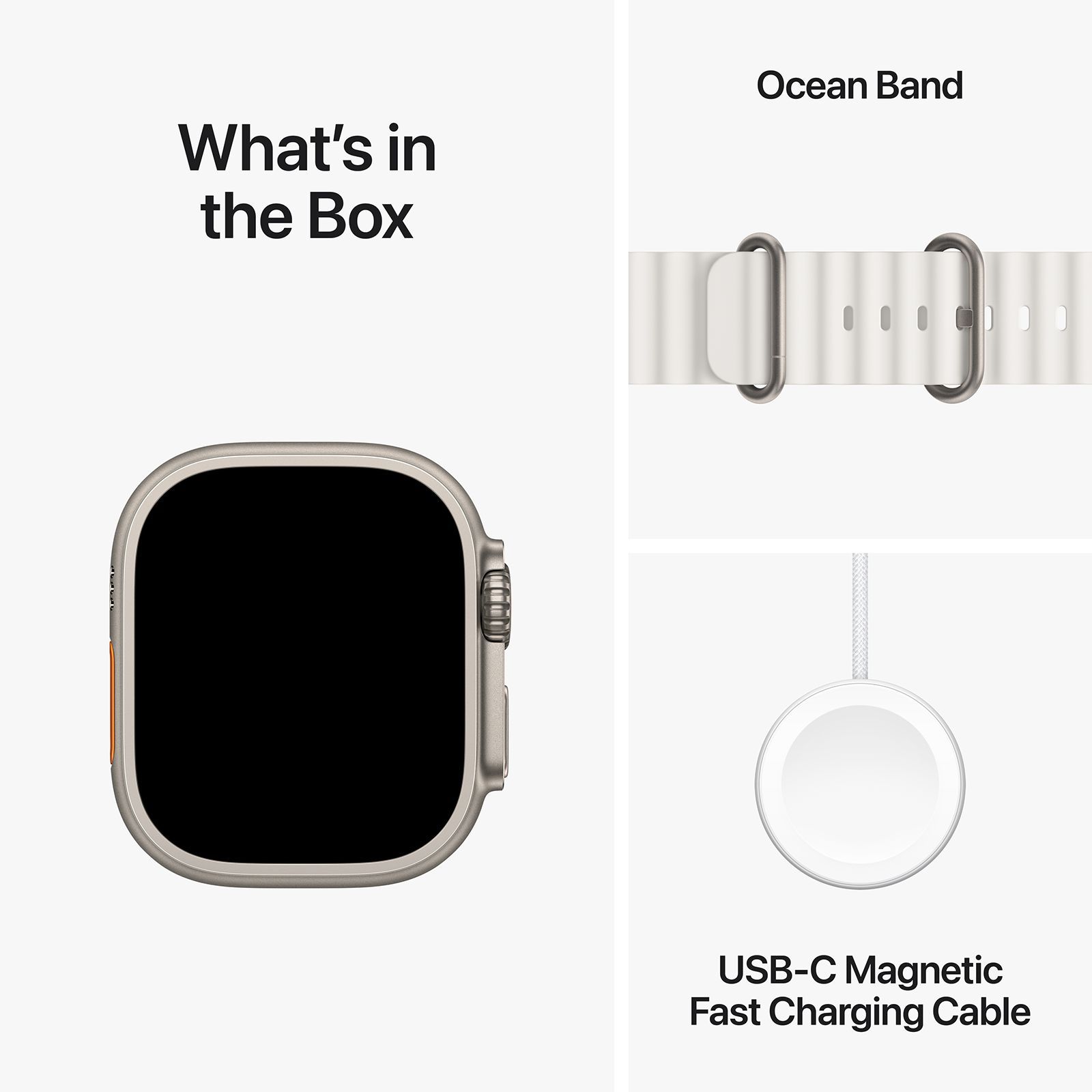 Apple Watch Ultra 2 GPS+Cellular with White Ocean Band - M/L (49mm Display, Titanium Case)_9
