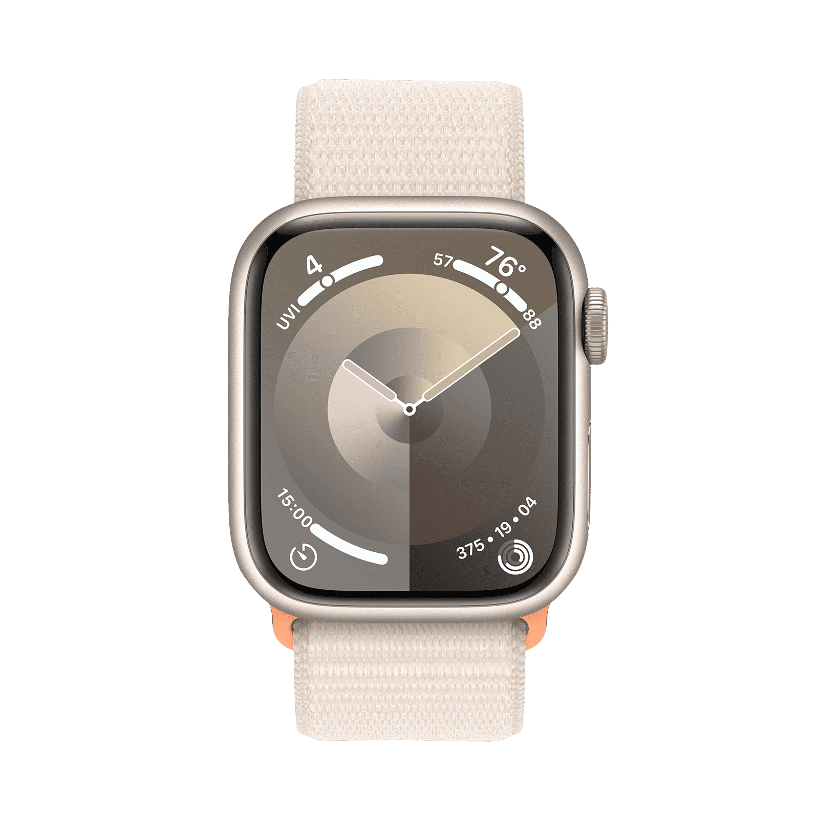 Apple Watch Series 9 GPS with Starlight Sport Loop - S/M (41mm Display, Starlight Aluminium Case)_2