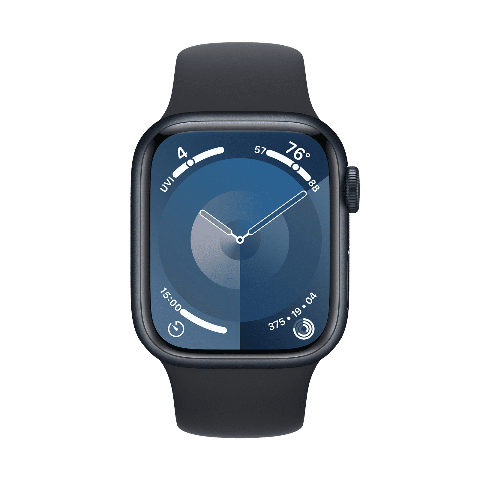 Apple Watch Series 9 GPS with Midnight Sport Band - S/M (41mm Display, Midnight Aluminium Case) Apple Watch Series 9 GPS with Midnight Sport Band - S/M (41mm Display, Midnight Aluminium Case)_2