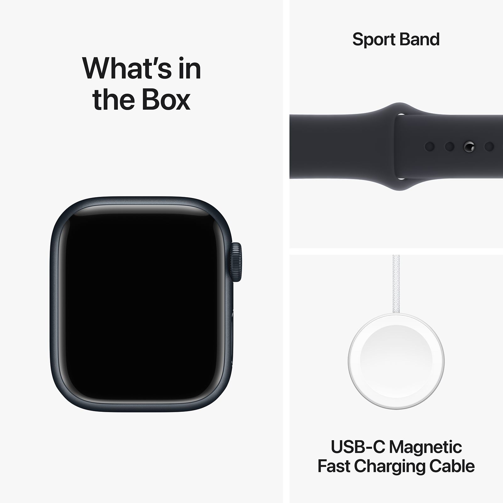Apple Watch Series 9 GPS with Midnight Sport Band - S/M (41mm Display, Midnight Aluminium Case) Apple Watch Series 9 GPS with Midnight Sport Band - S/M (41mm Display, Midnight Aluminium Case)_10
