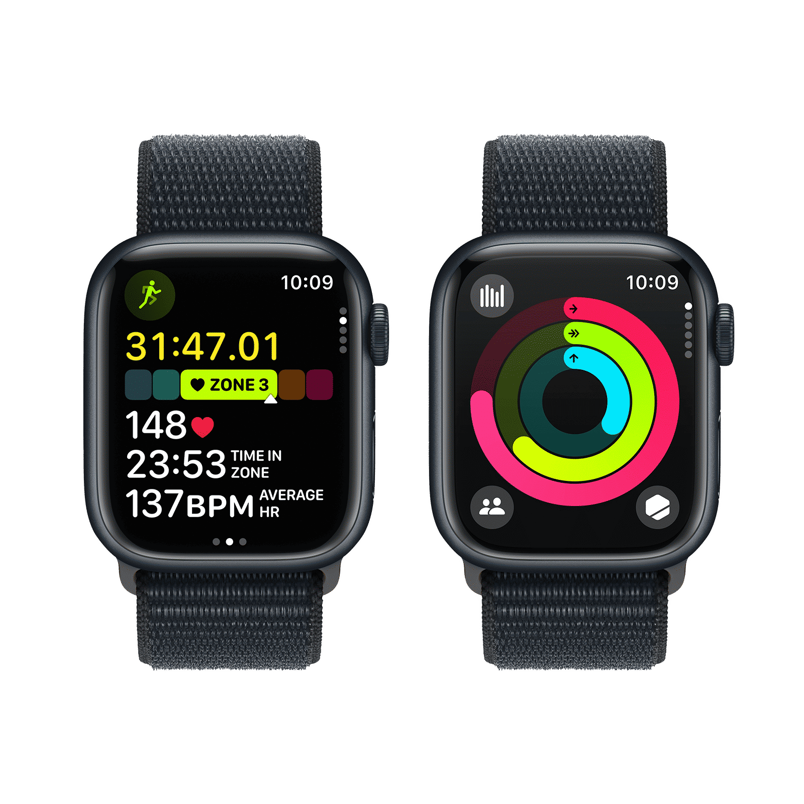 Apple Watch Series 9 GPS with Midnight Sport Loop - S/M (41mm Display, Midnight Aluminium Case) Apple Watch Series 9 GPS with Midnight Sport Loop - S/M (41mm Display, Midnight Aluminium Case)_8