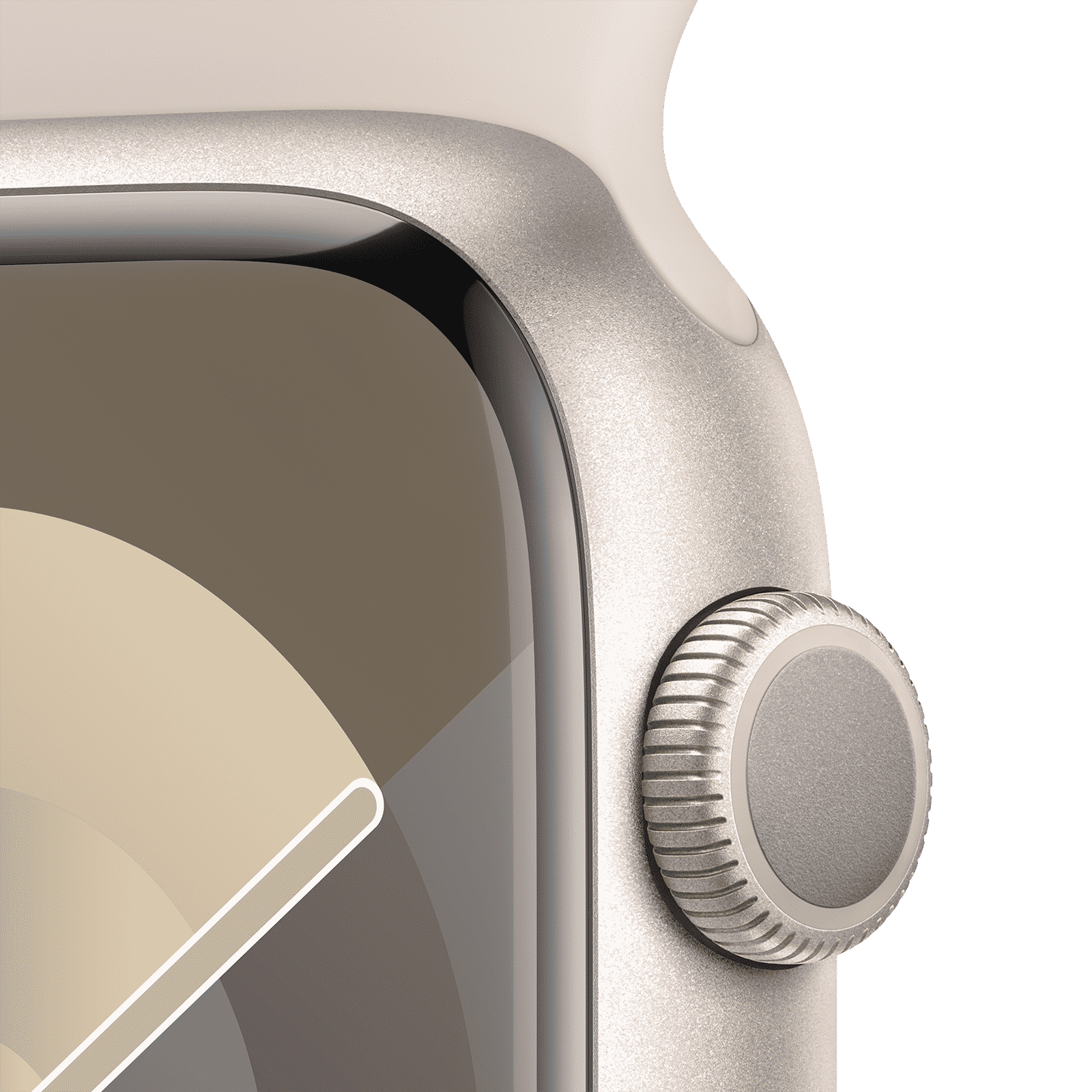 Apple Watch Series 9 GPS with Starlight Sport Band - S/M (45mm Display, Starlight Aluminium Case)_3