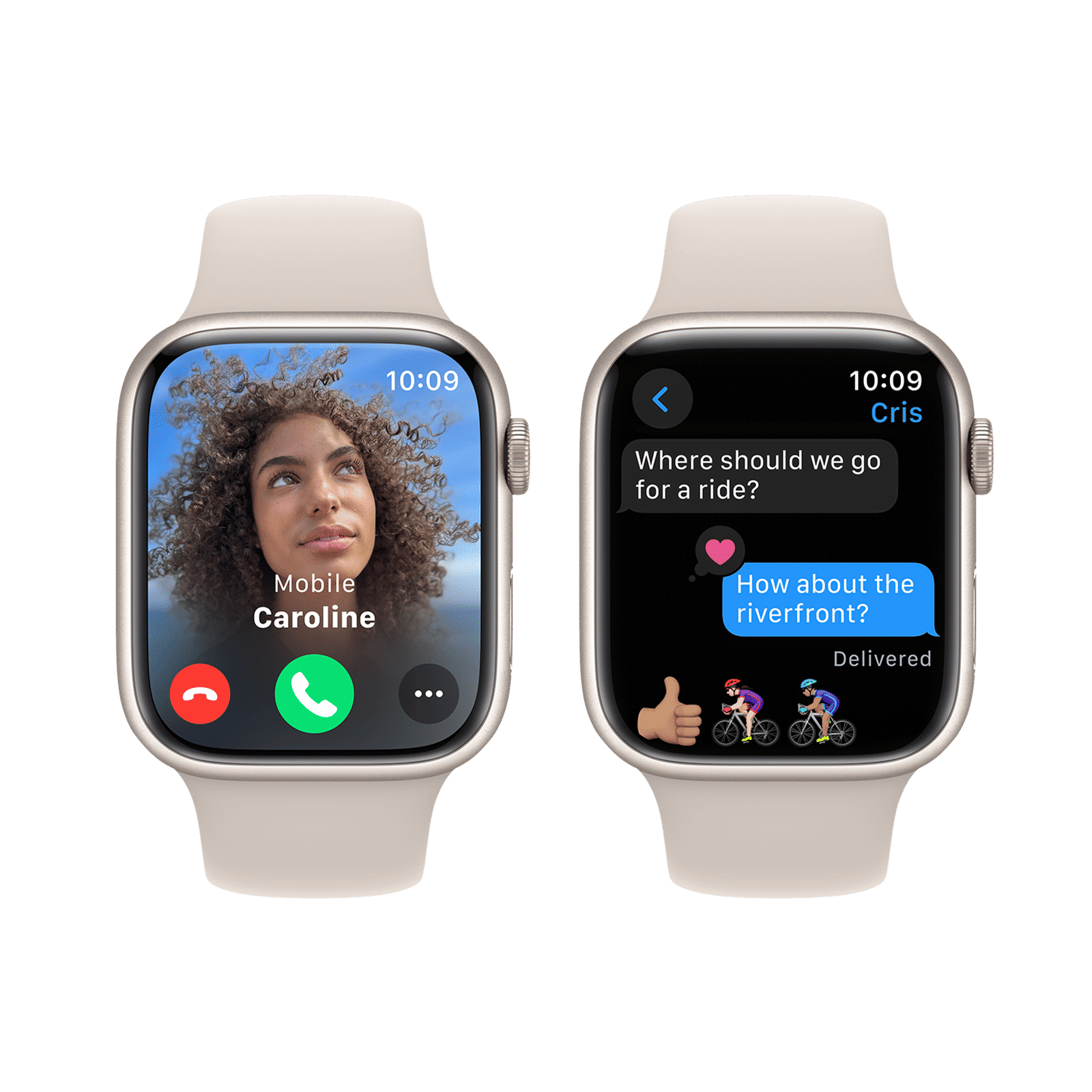 Apple Watch Series 9 GPS with Starlight Sport Band - M/L (45mm Display, Starlight Aluminium Case) Apple Watch Series 9 GPS with Starlight Sport Band - M/L (45mm Display, Starlight Aluminium Case)_6