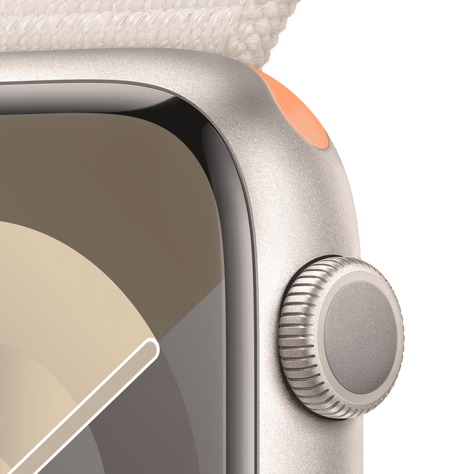 Apple Watch Series 9 GPS with Starlight Sport Loop - M/L (45mm Display, Starlight Aluminium Case)_3