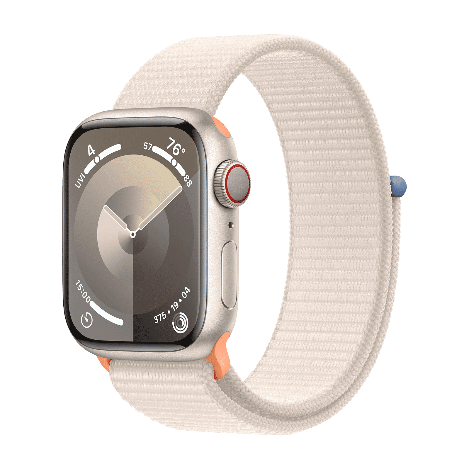 Apple Watch Series 9 GPS+Cellular with Starlight Sport Loop - S/M (41mm Display, Starlight Aluminium Case)_1