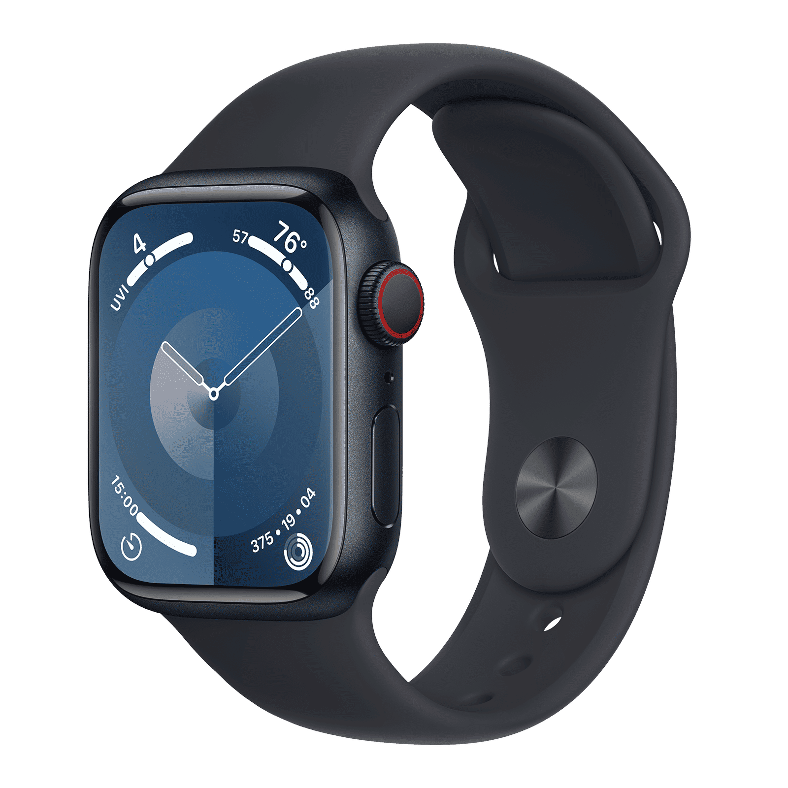Apple Watch Series 9 GPS+Cellular with Midnight Sport Band - M/L (41mm Display, Midnight Aluminium Case) Apple Watch Series 9 GPS+Cellular with Midnight Sport Band - M/L (41mm Display, Midnight Aluminium Case)_1
