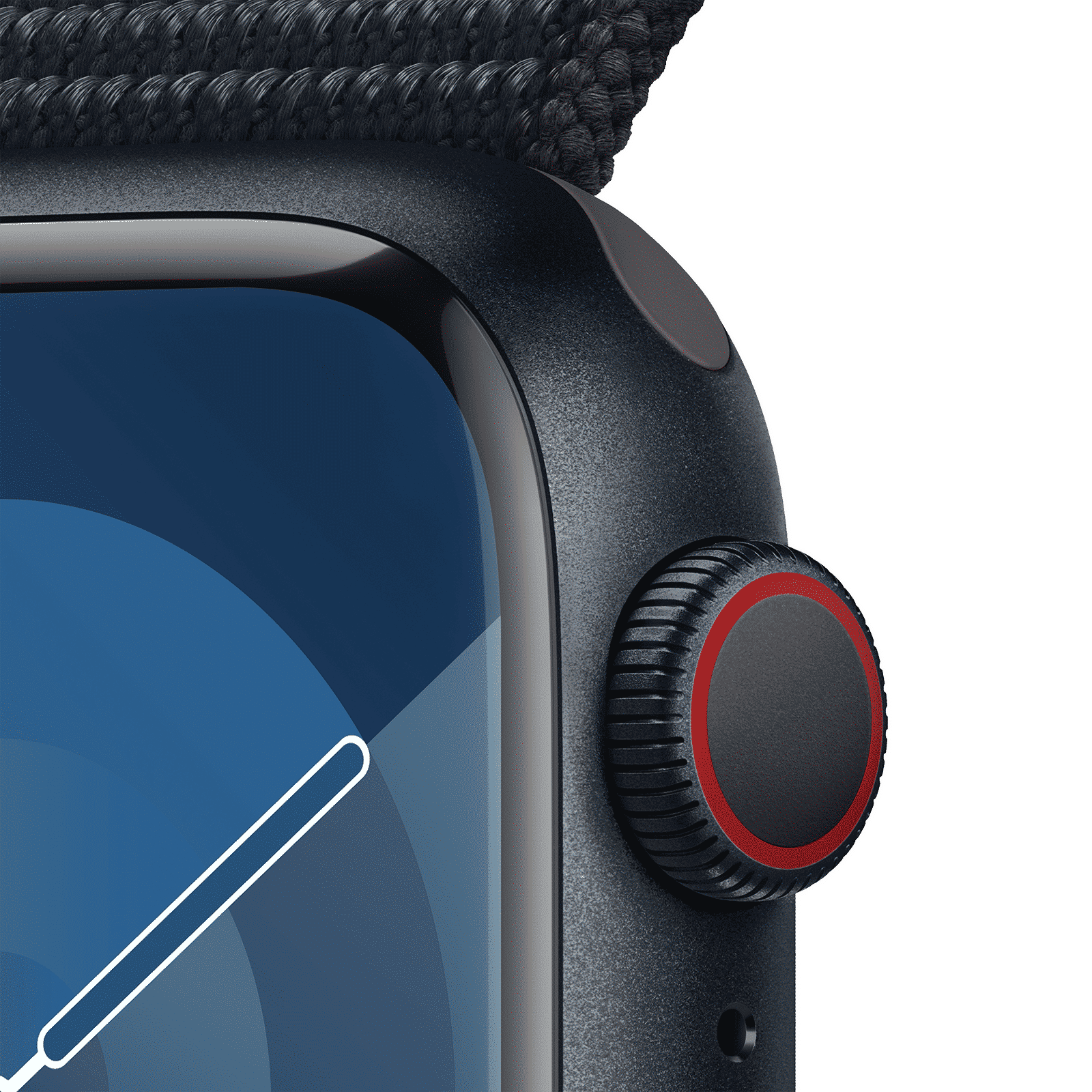 Apple Watch Series 9 GPS+Cellular with Midnight Sport Loop - S/M (41mm Display, Midnight Aluminium Case)_3