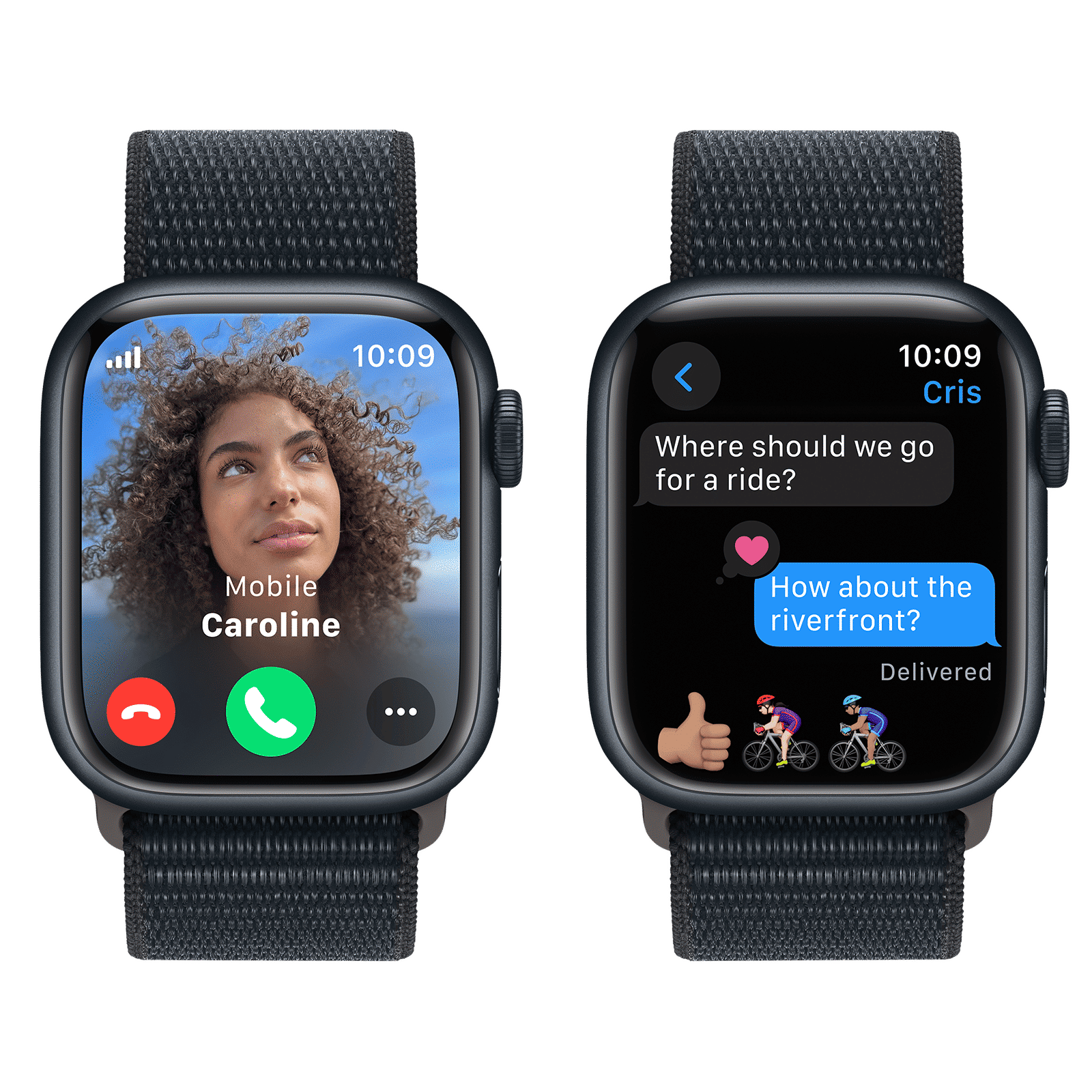 Apple Watch Series 9 GPS+Cellular with Midnight Sport Loop - S/M (41mm Display, Midnight Aluminium Case)_6