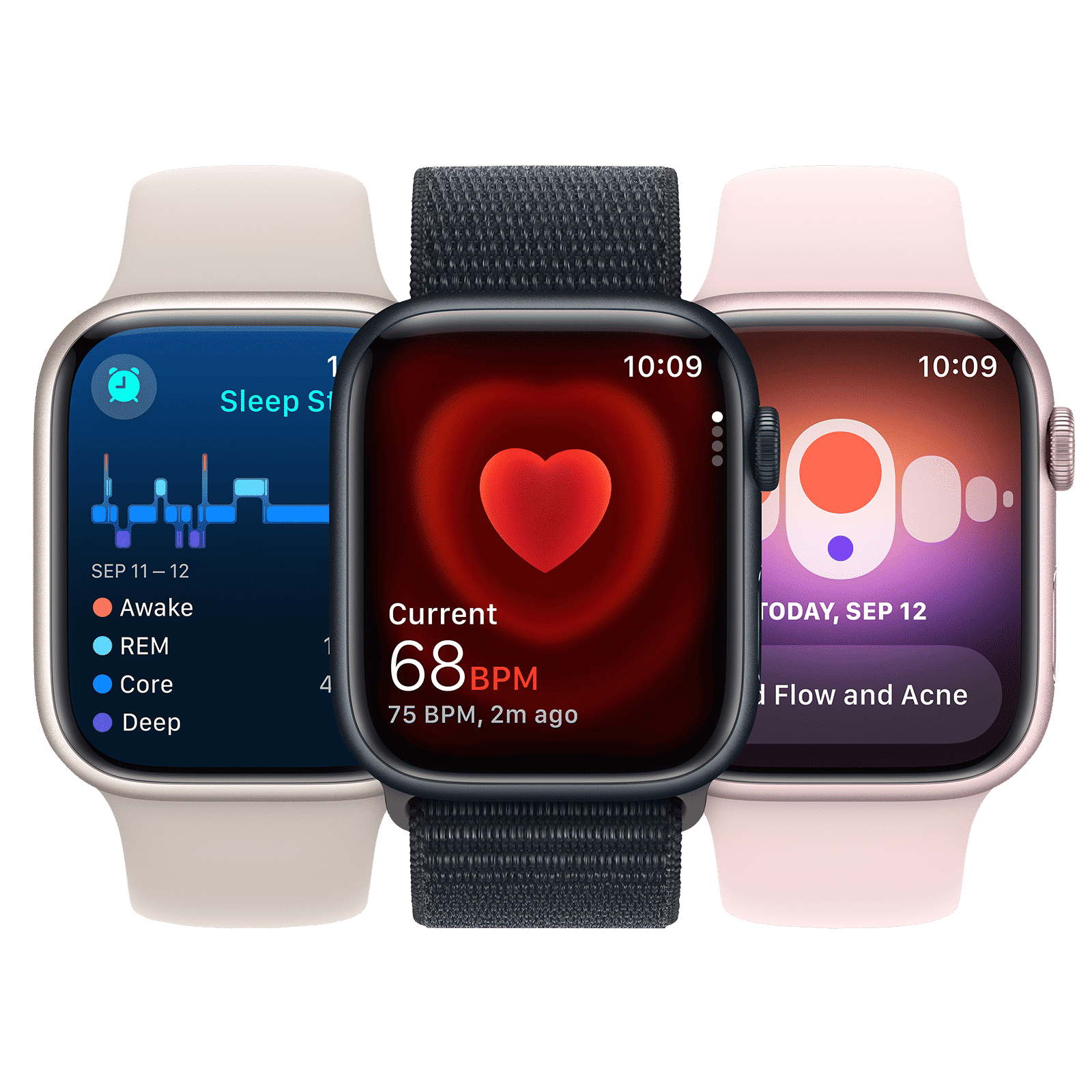 Apple Watch Series 9 GPS+Cellular with Midnight Sport Loop - S/M (41mm Display, Midnight Aluminium Case)_7